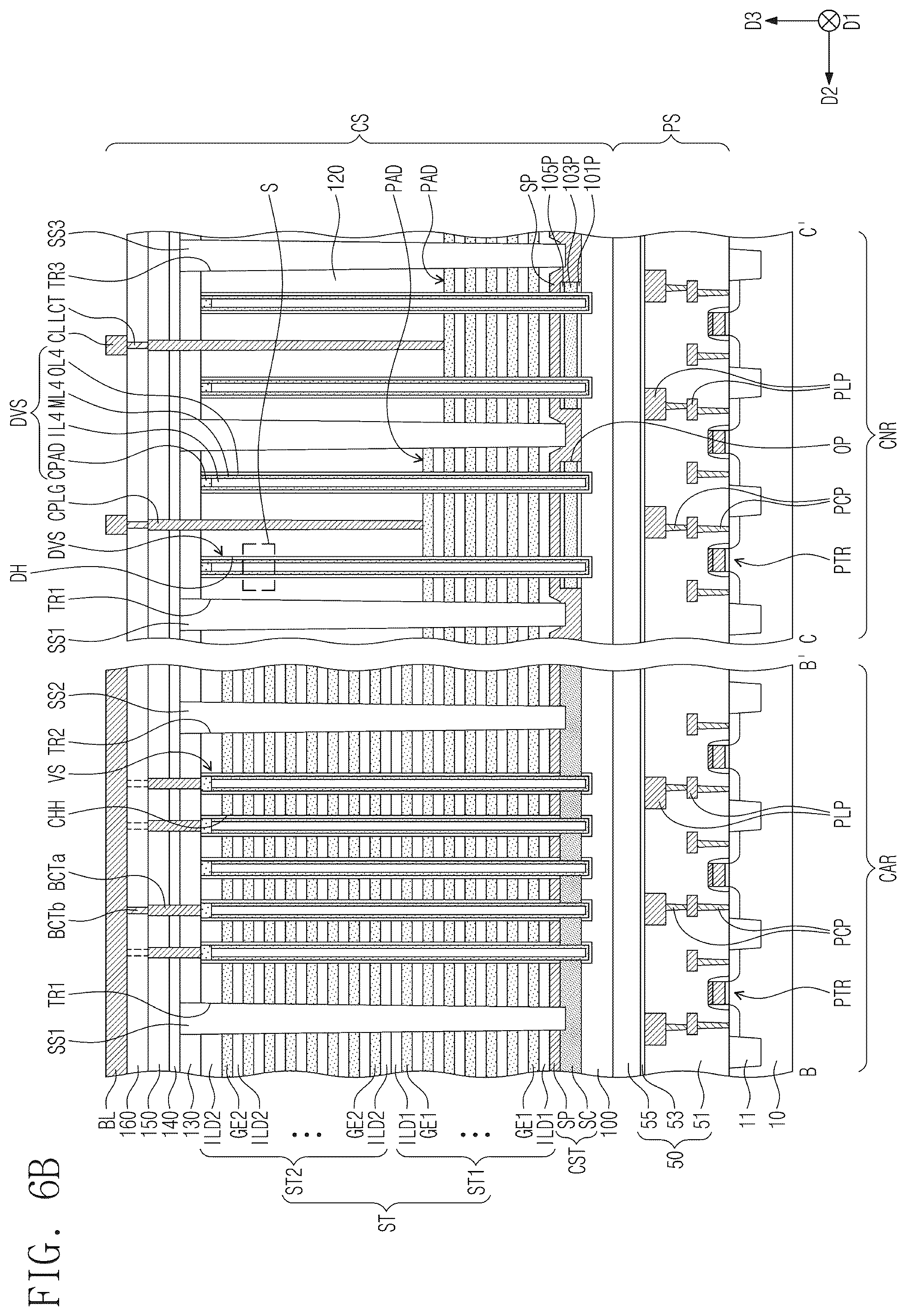 Patent US12581662 Figure 7 – Semiconductor device and electronic system including the same