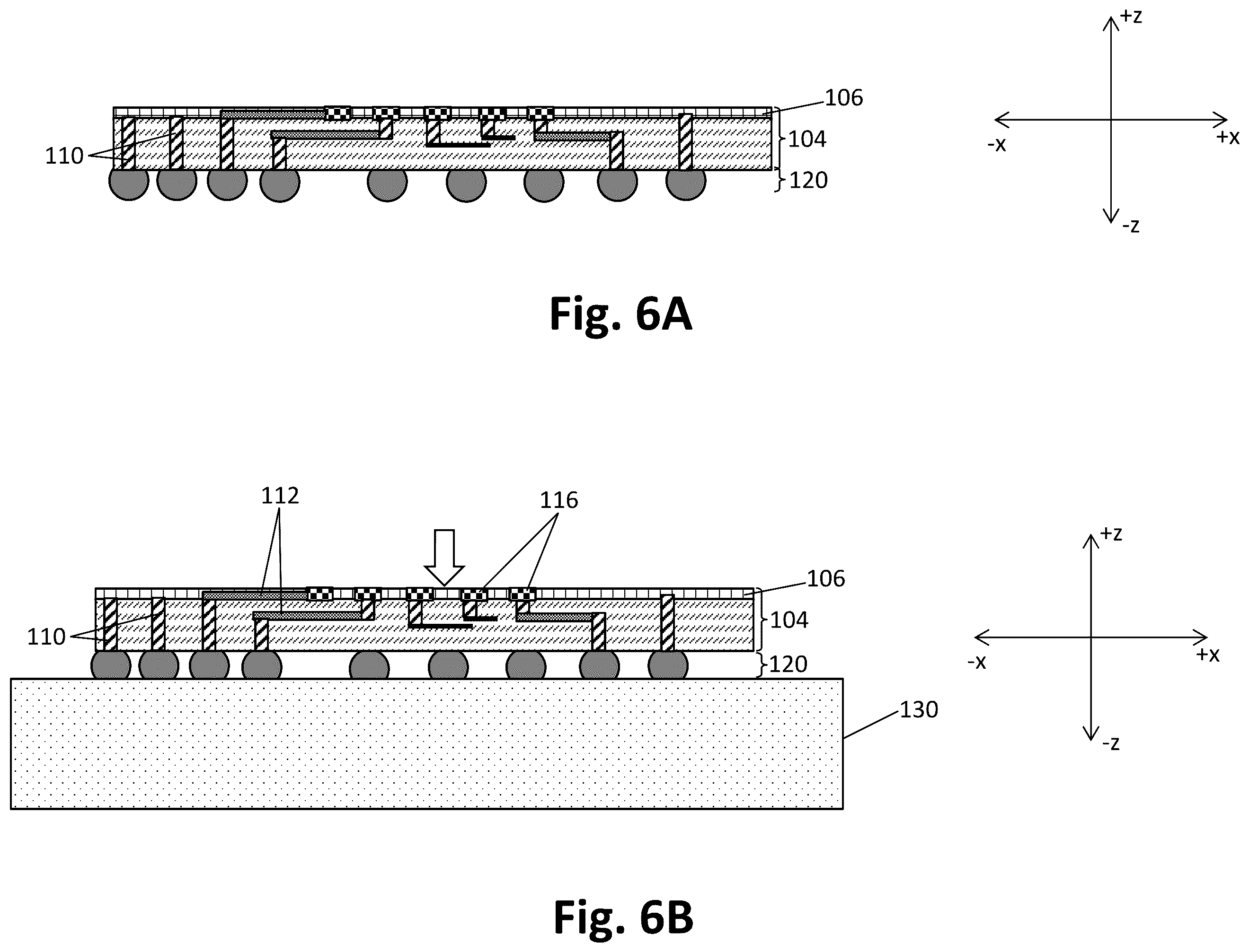Patent US12581663 Figure 7 – Heterogeneous integration structure with voltage regulation