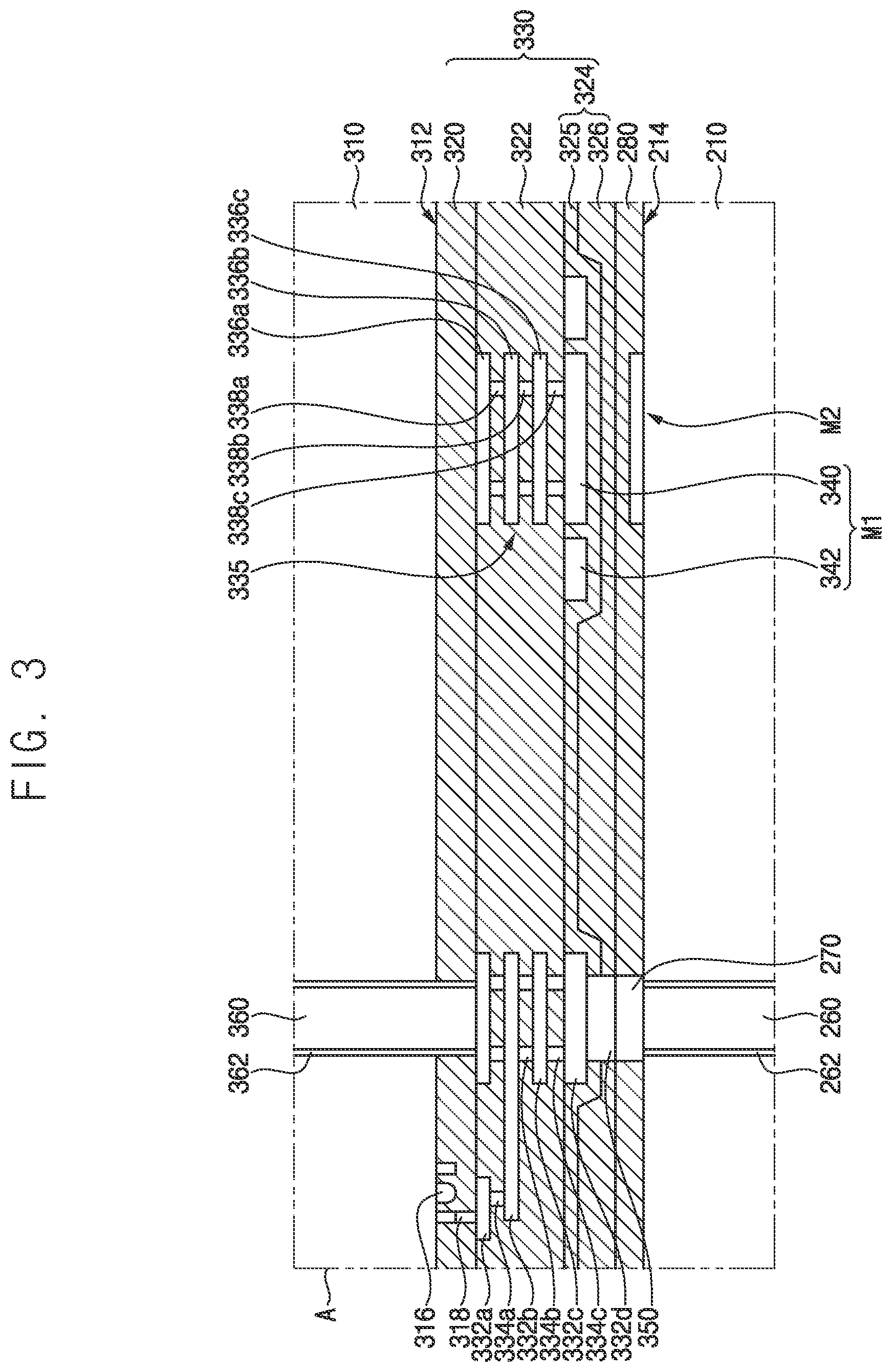 Patent US12581664 Figure 3 – Semiconductor package and method of manufacturing same