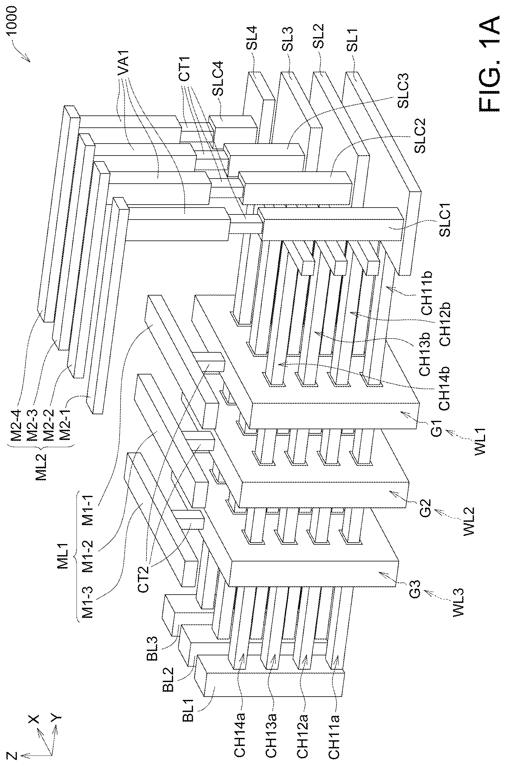 Patent US12581666 Figure 1 – Memory device based on thyristors