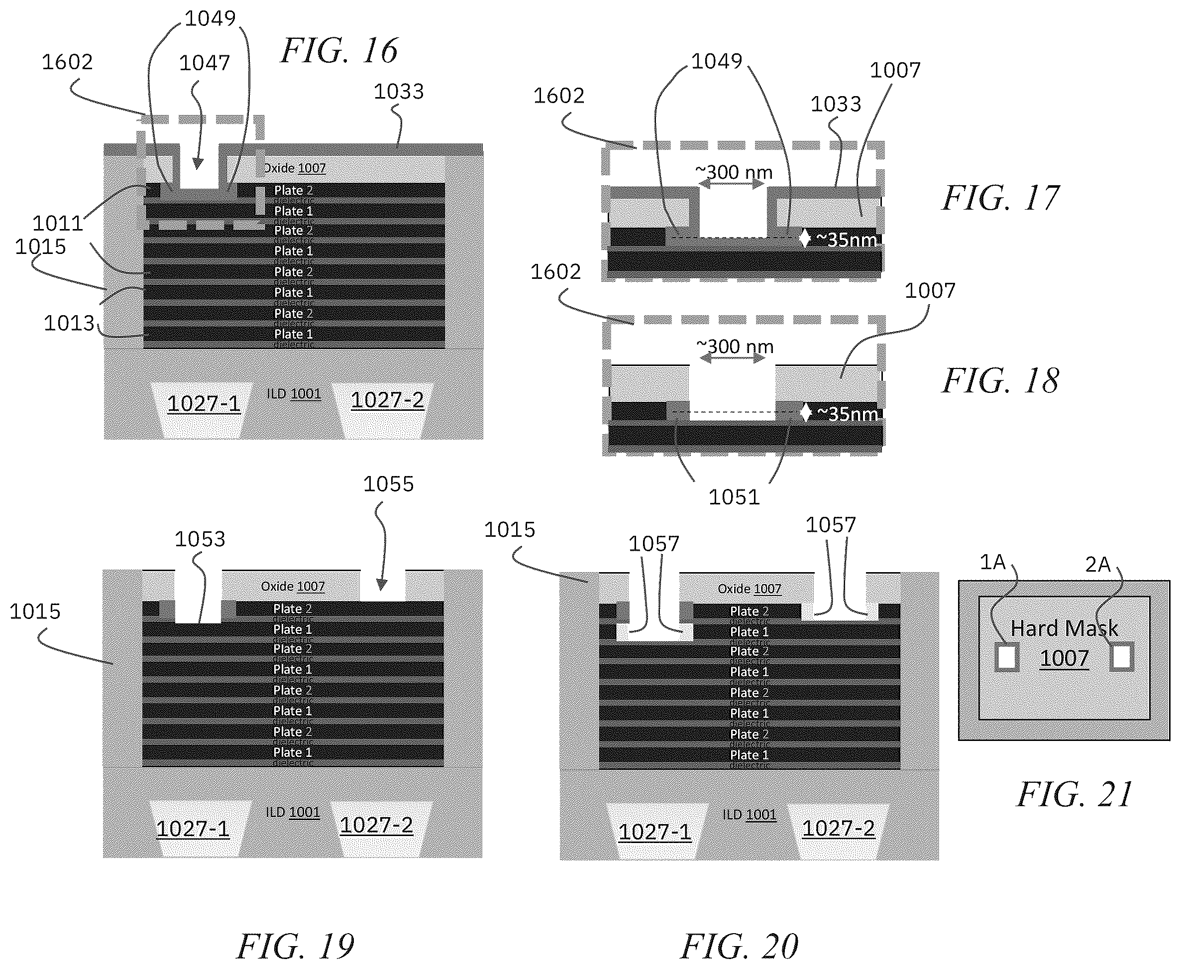 Patent US12581667 Figure 5 – Multistack metal-insulator-metal (MIM) structure using spacer formation process for heterogeneous integration with discrete capacitors
