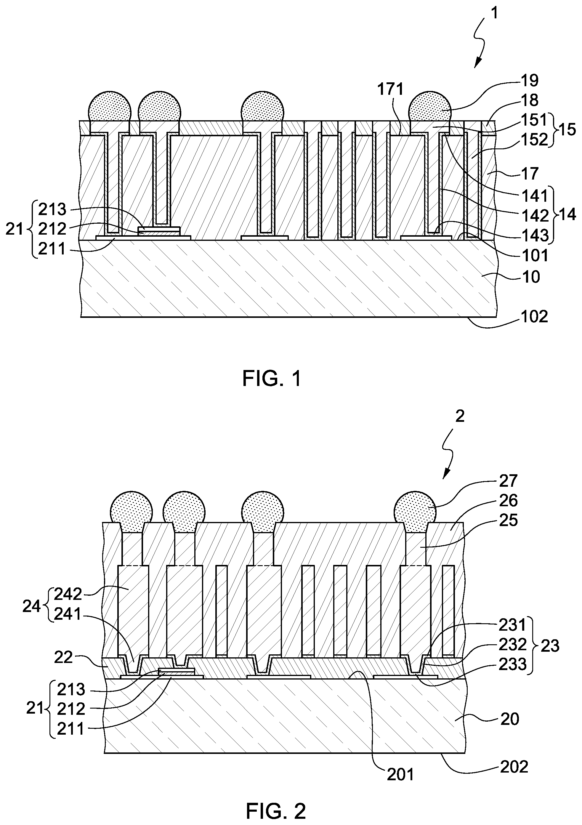 Patent US12581668 — Semiconductor device packages including an inductor and a capacitor — Figure 1