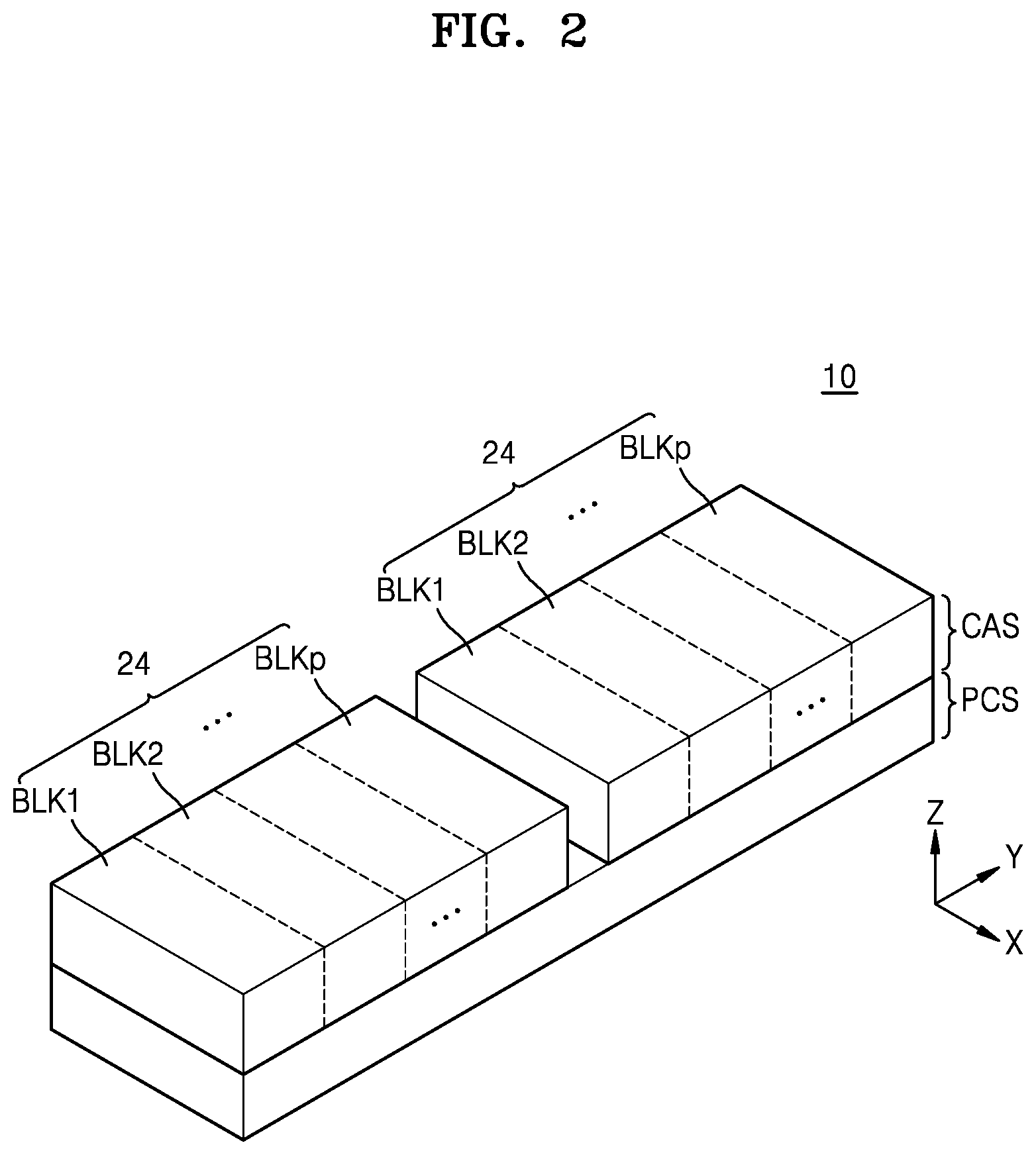 Patent US12581669 Figure 2 – Vertical memory device