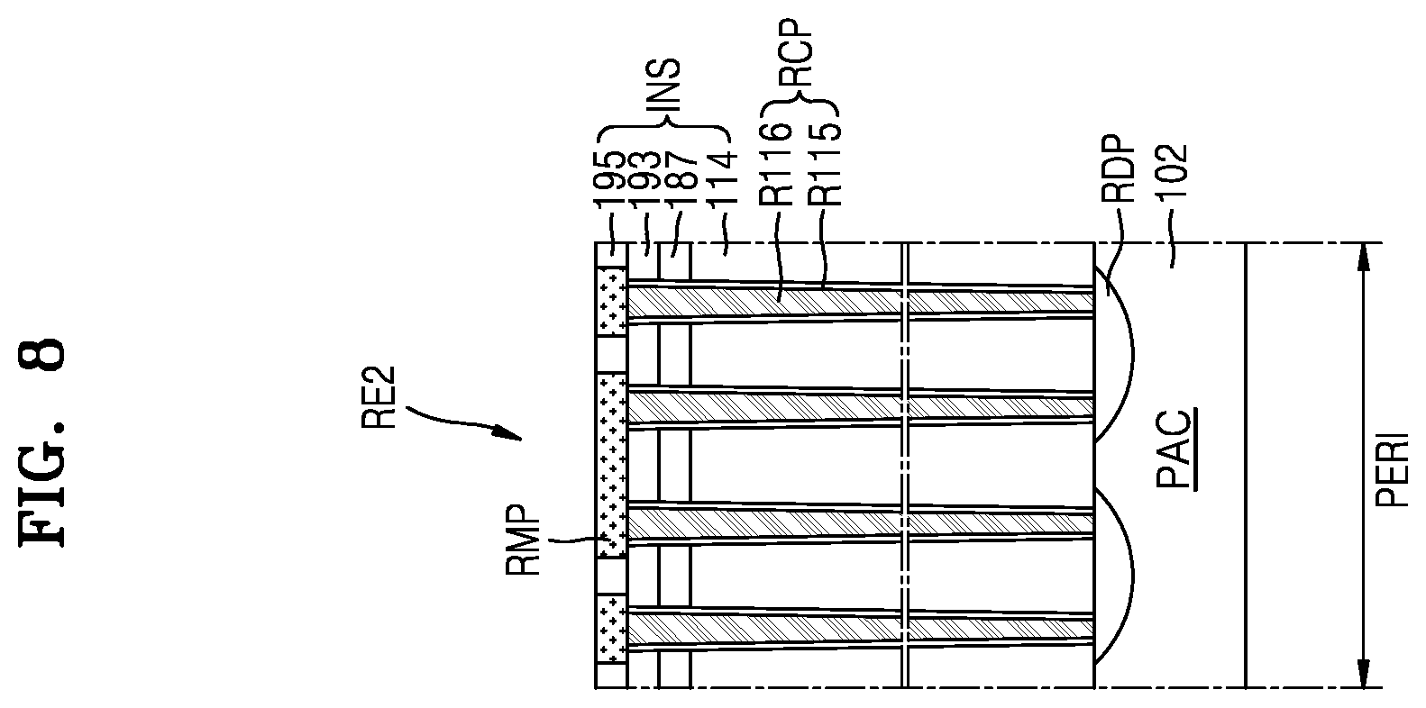 Patent US12581669 Figure 9 – Vertical memory device