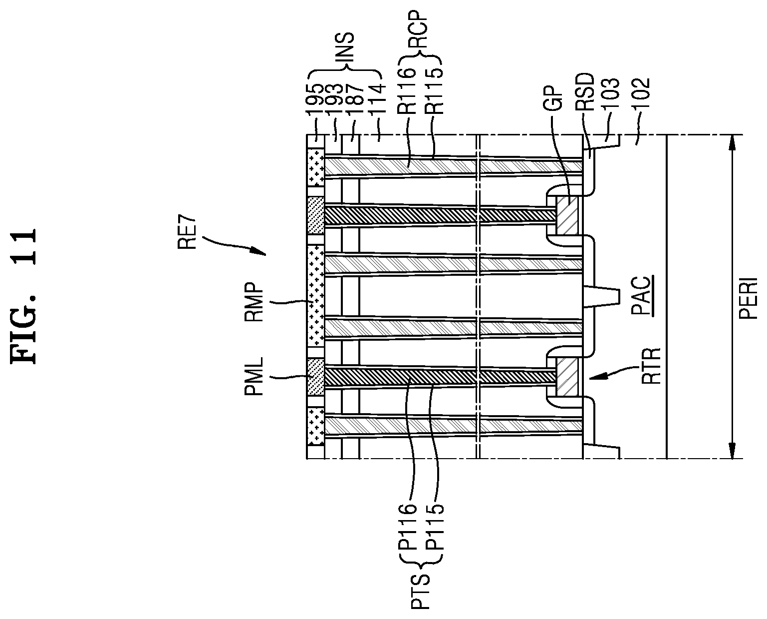 Patent US12581669 Figure 12 – Vertical memory device