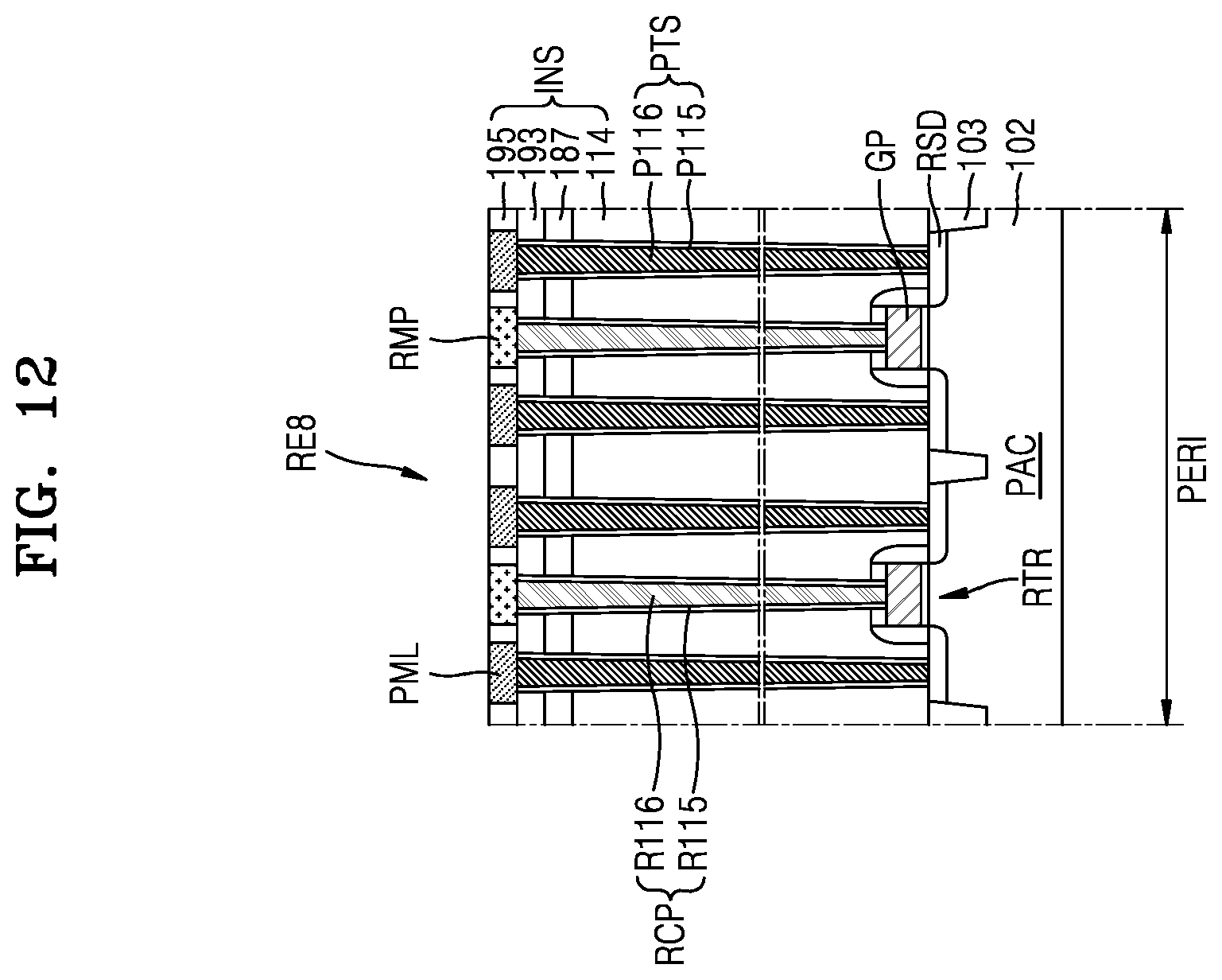 Patent US12581669 Figure 13 – Vertical memory device