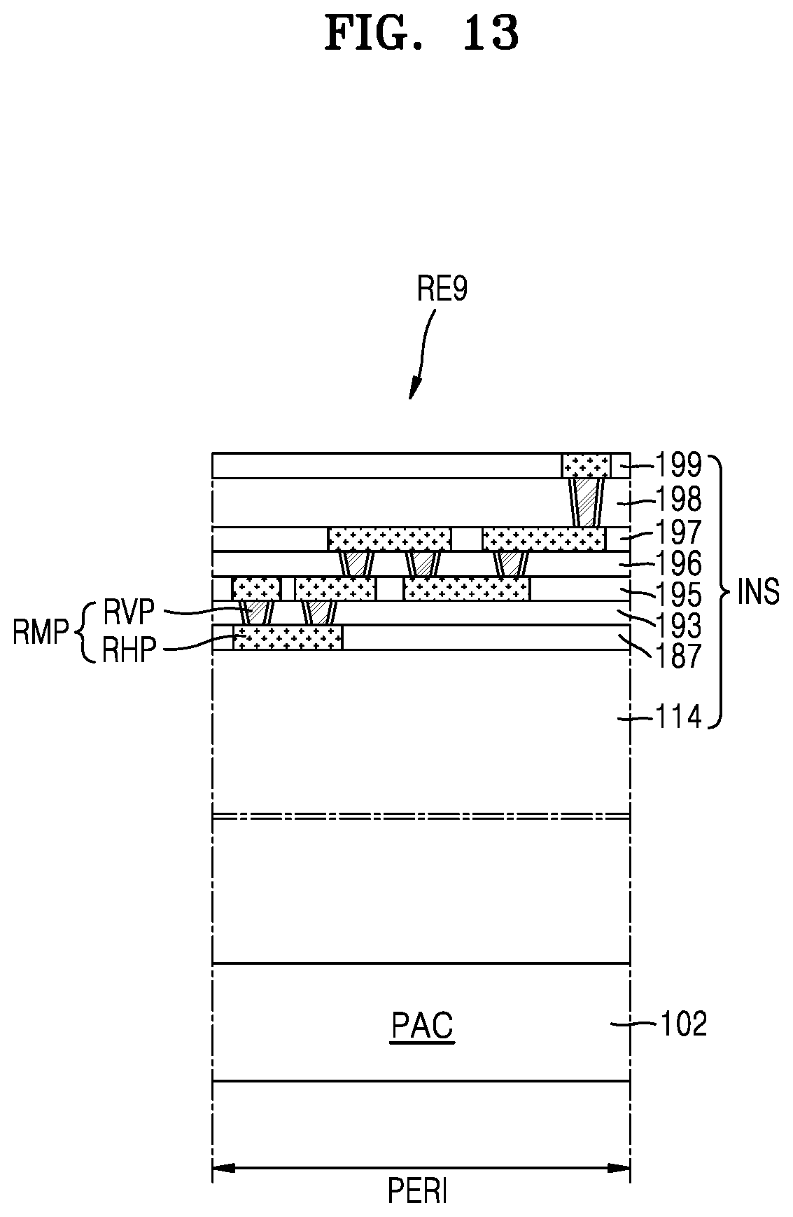 Patent US12581669 Figure 14 – Vertical memory device