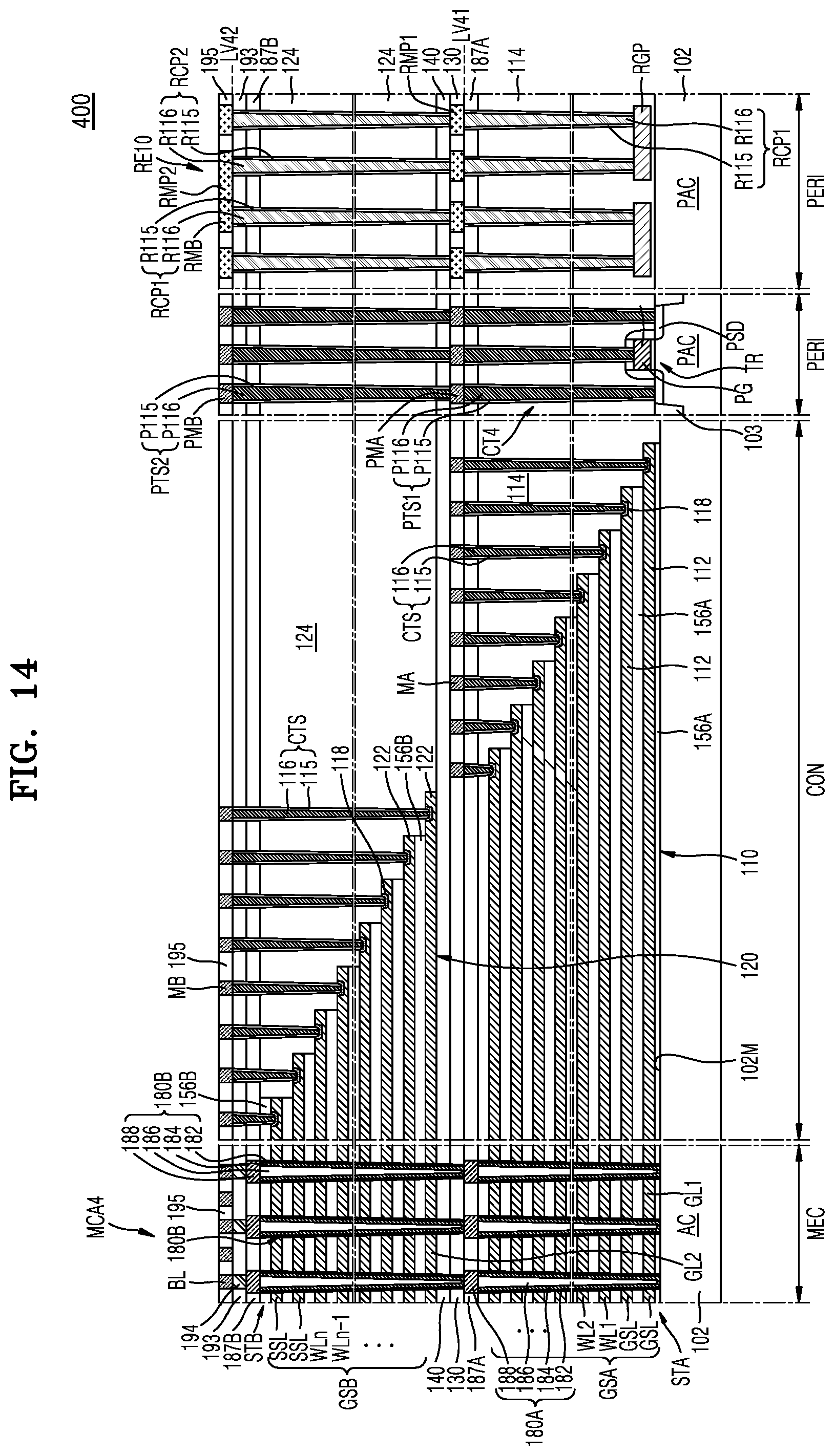 Patent US12581669 Figure 15 – Vertical memory device