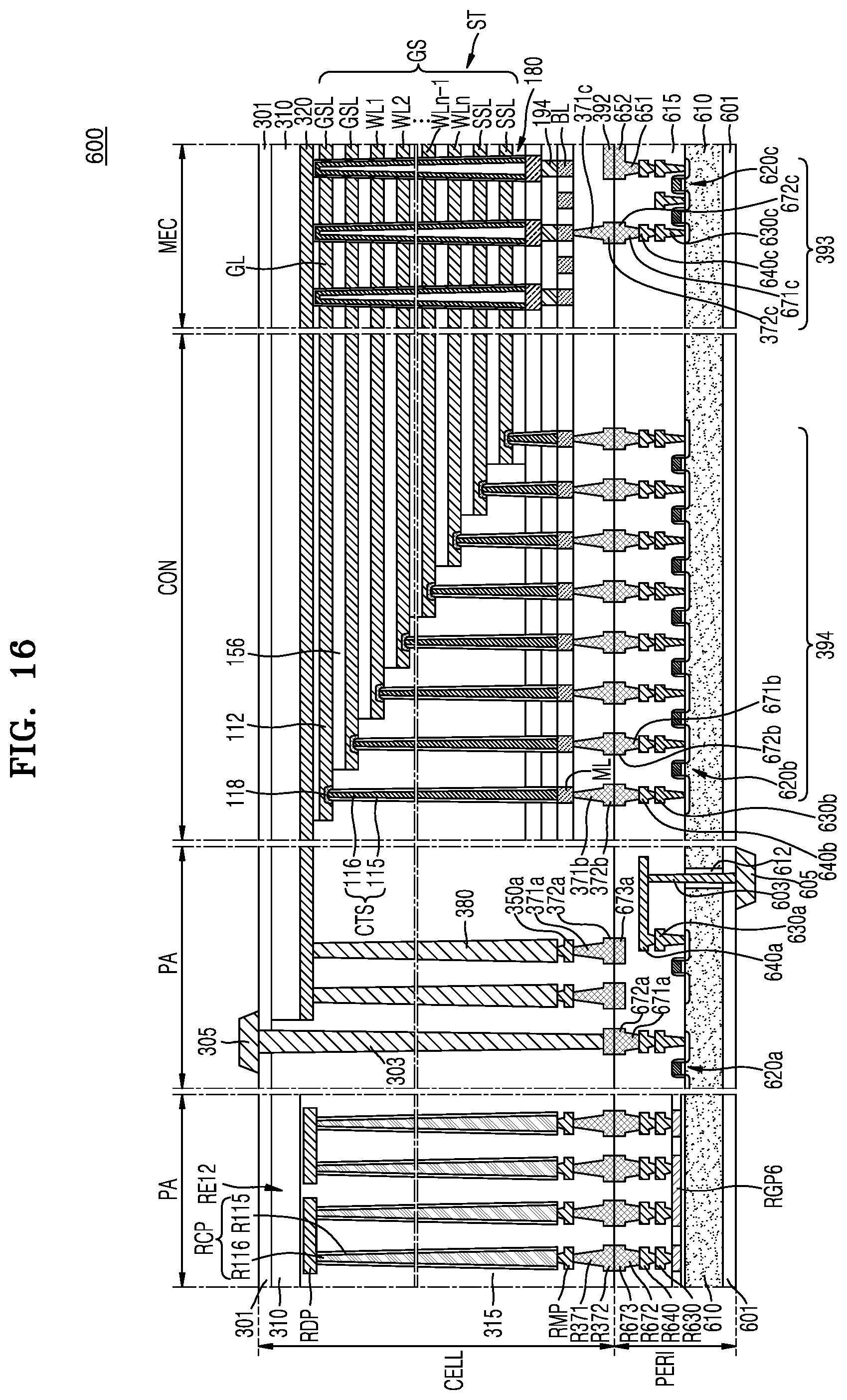 Patent US12581669 Figure 17 – Vertical memory device