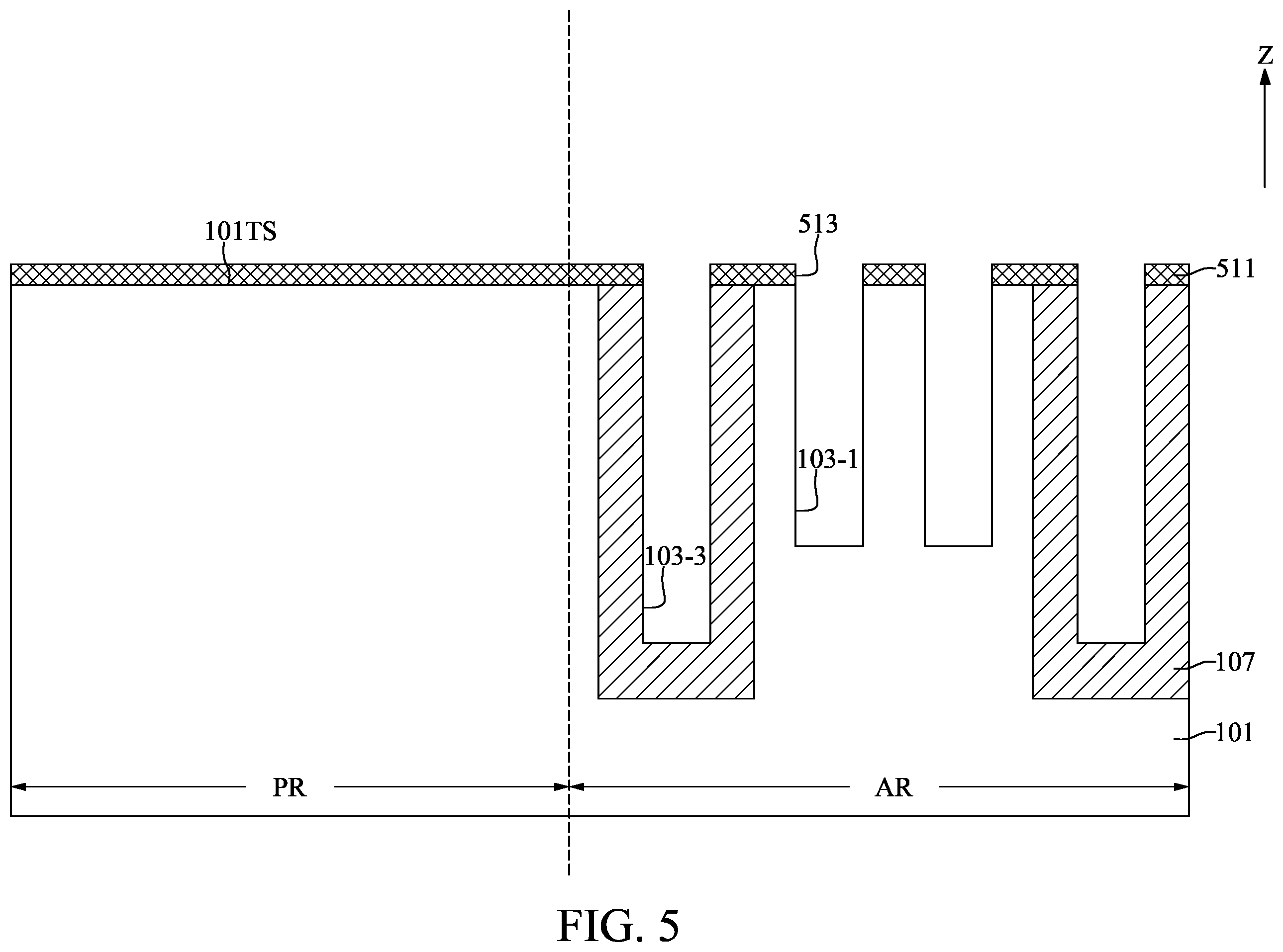Patent US12581670 Figure 5 – Semiconductor device with programmable insulating layer and method for fabricating the same