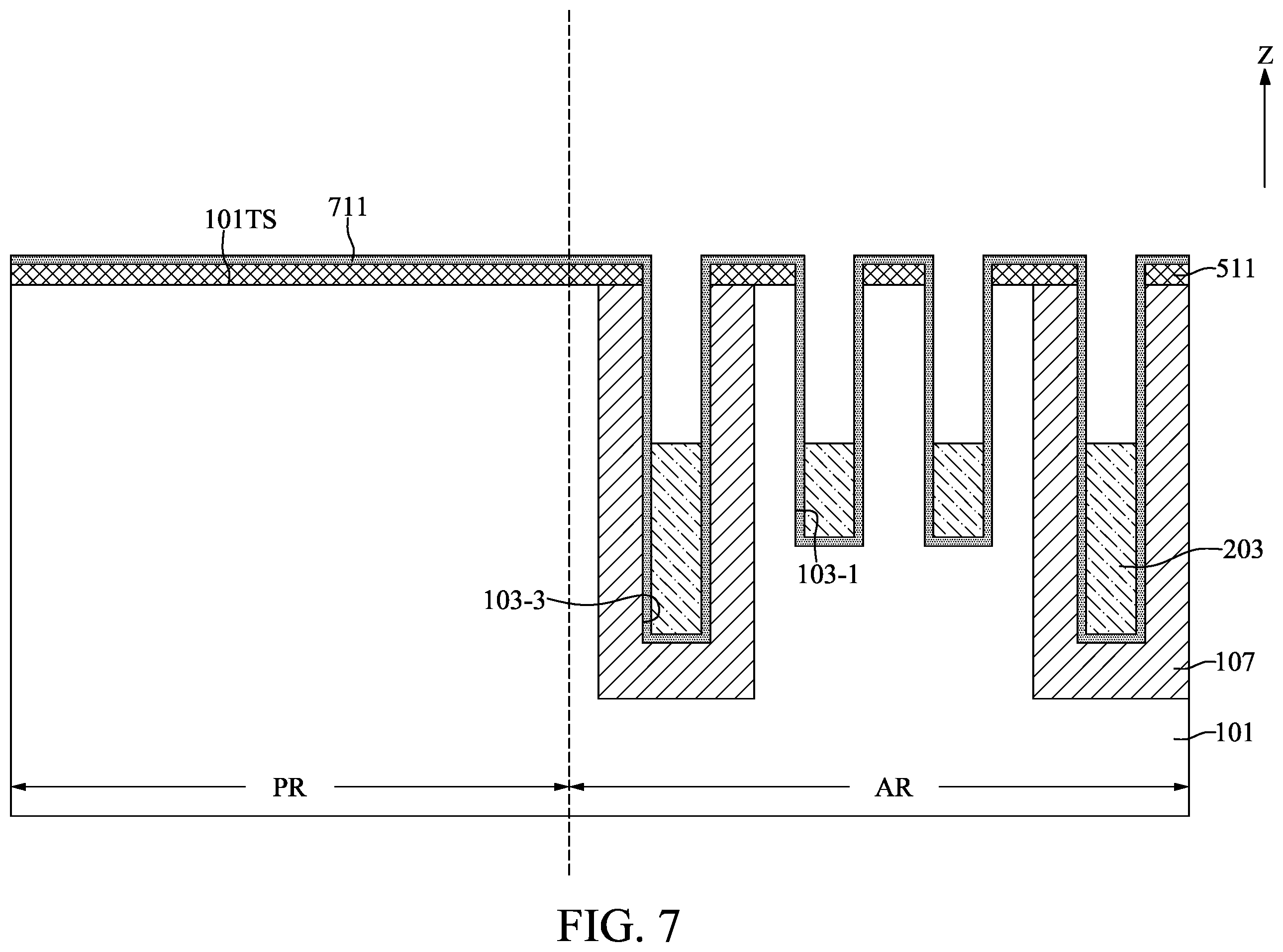 Patent US12581670 Figure 7 – Semiconductor device with programmable insulating layer and method for fabricating the same