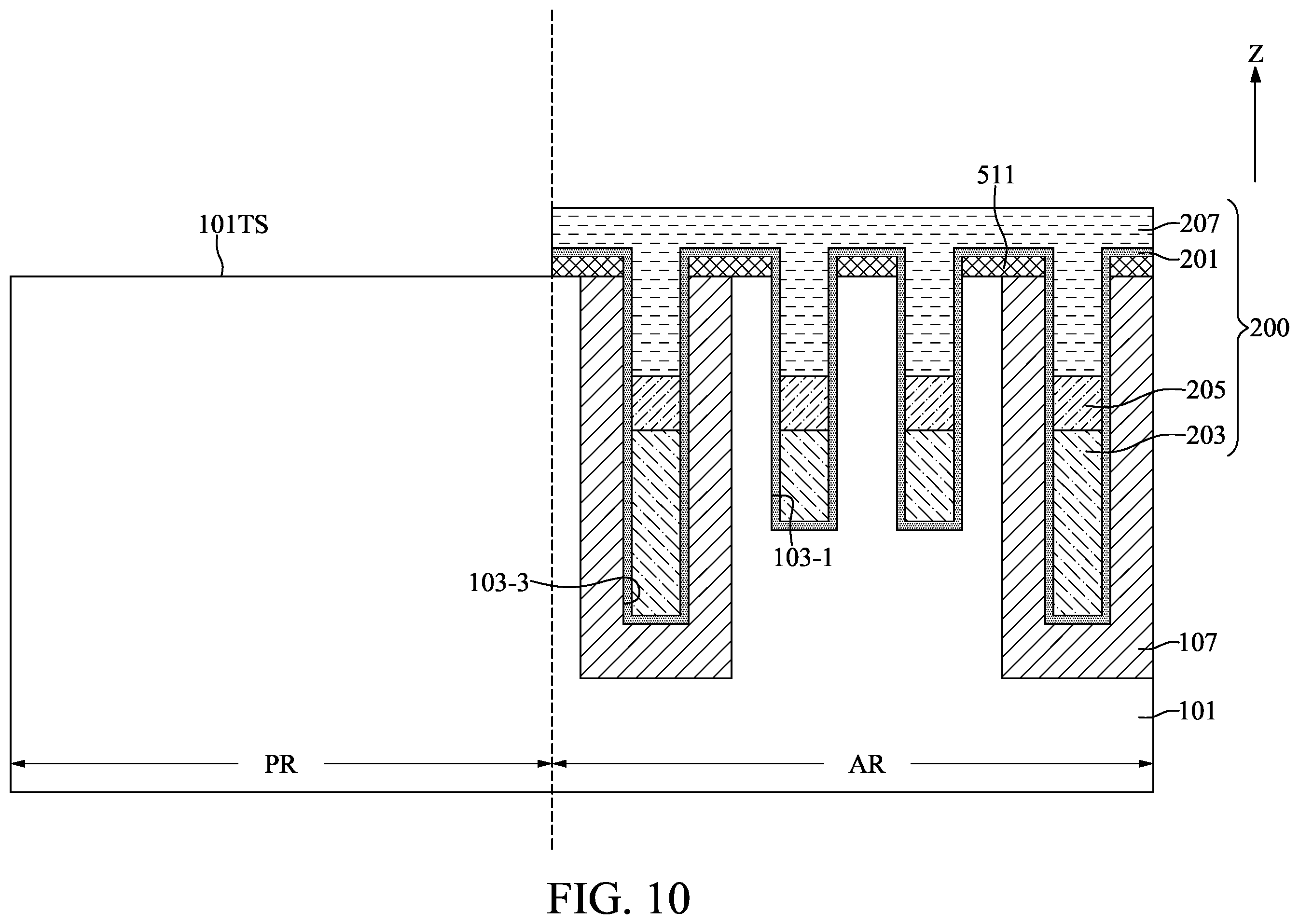 Patent US12581670 Figure 10 – Semiconductor device with programmable insulating layer and method for fabricating the same