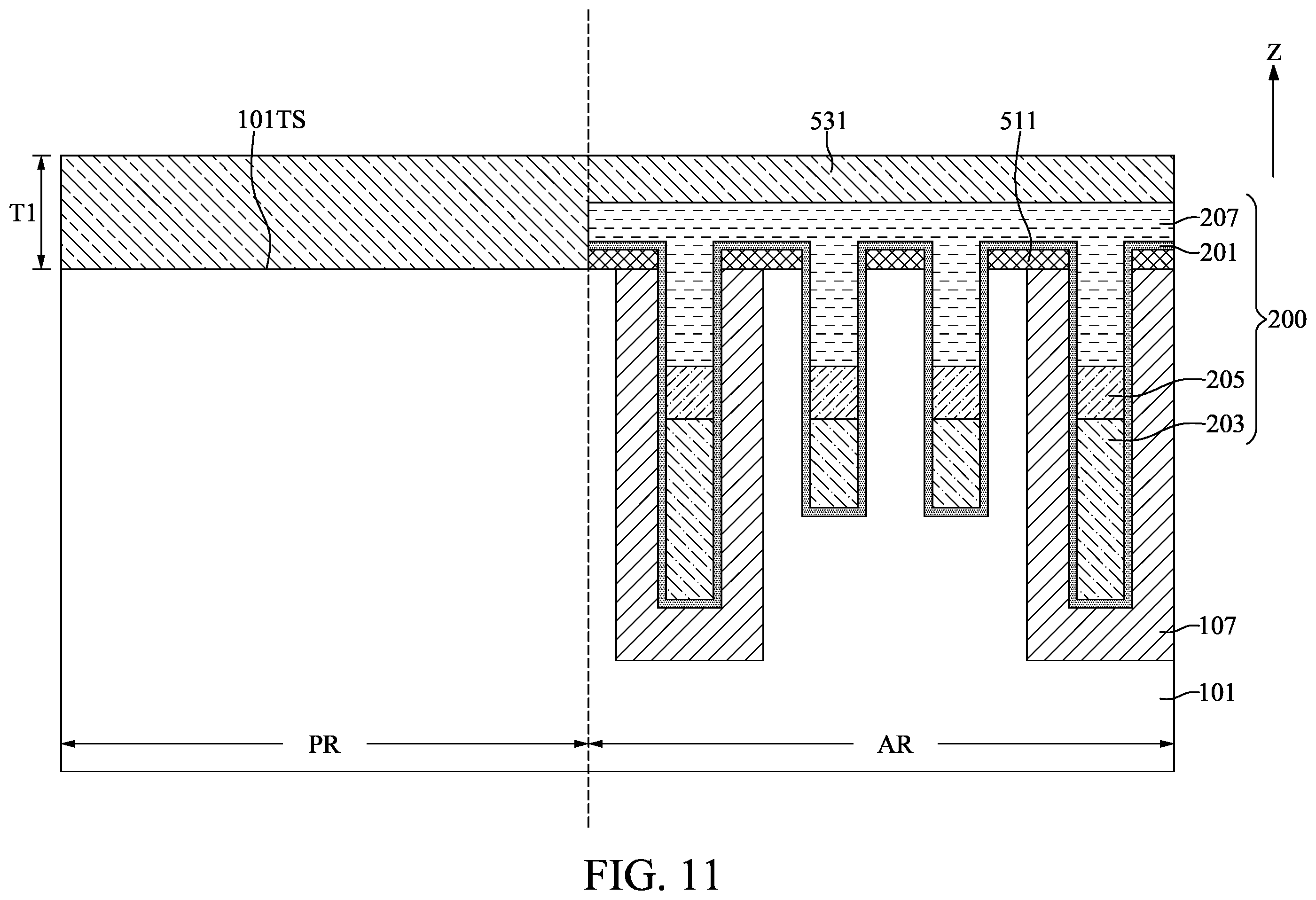 Patent US12581670 Figure 11 – Semiconductor device with programmable insulating layer and method for fabricating the same