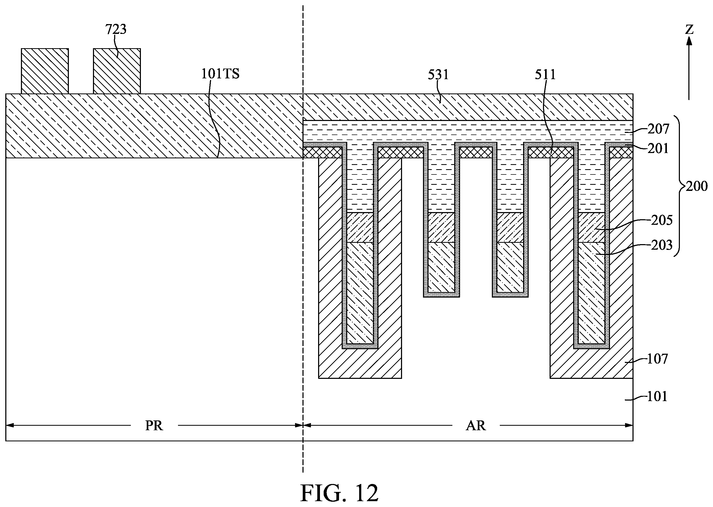 Patent US12581670 Figure 12 – Semiconductor device with programmable insulating layer and method for fabricating the same