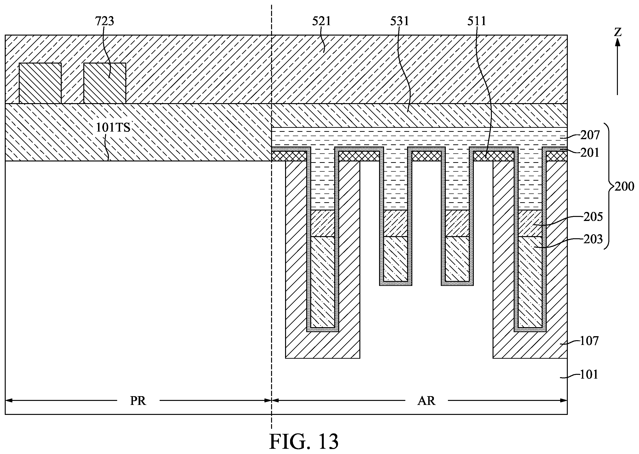 Patent US12581670 Figure 13 – Semiconductor device with programmable insulating layer and method for fabricating the same