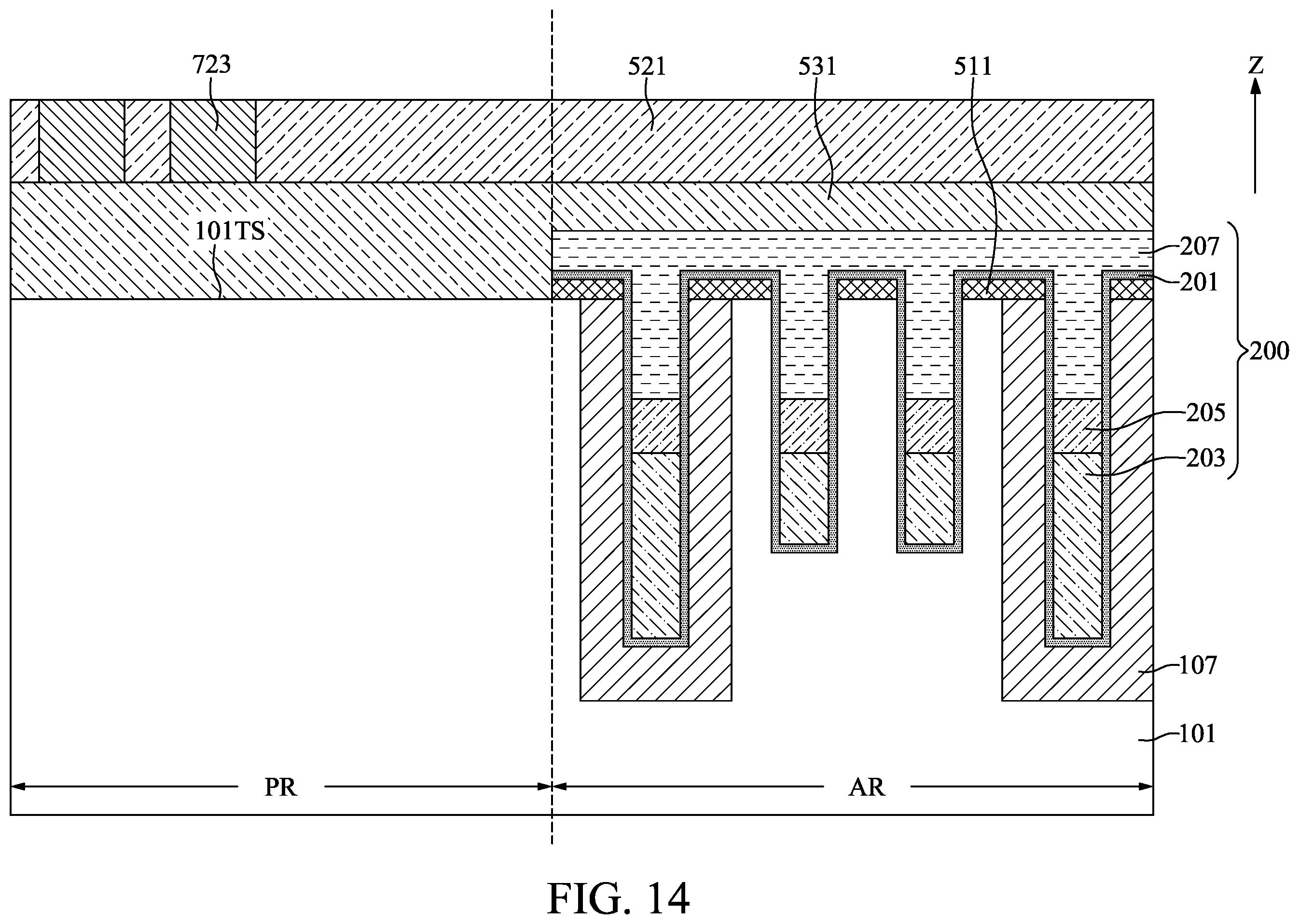 Patent US12581670 Figure 14 – Semiconductor device with programmable insulating layer and method for fabricating the same