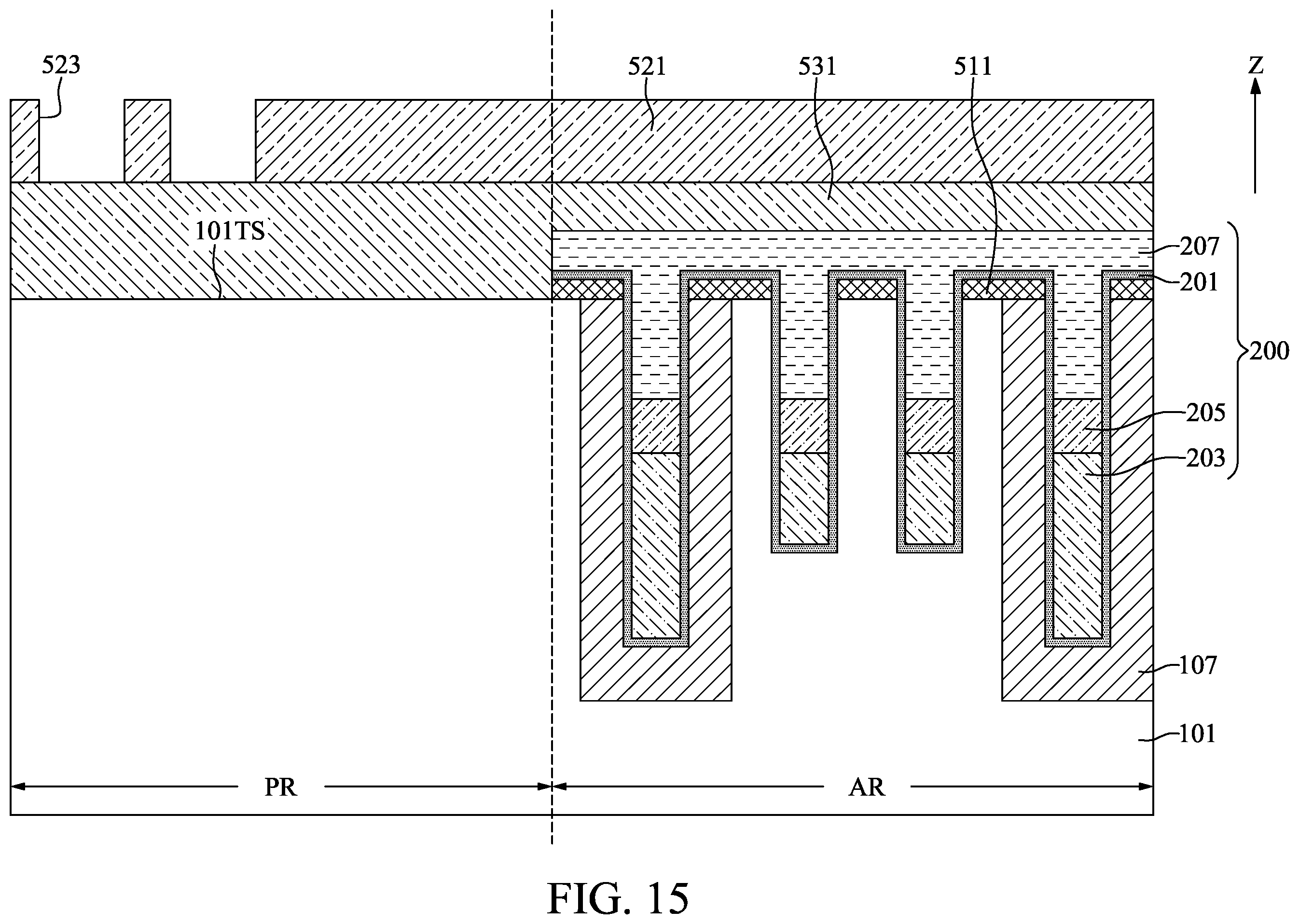 Patent US12581670 Figure 15 – Semiconductor device with programmable insulating layer and method for fabricating the same