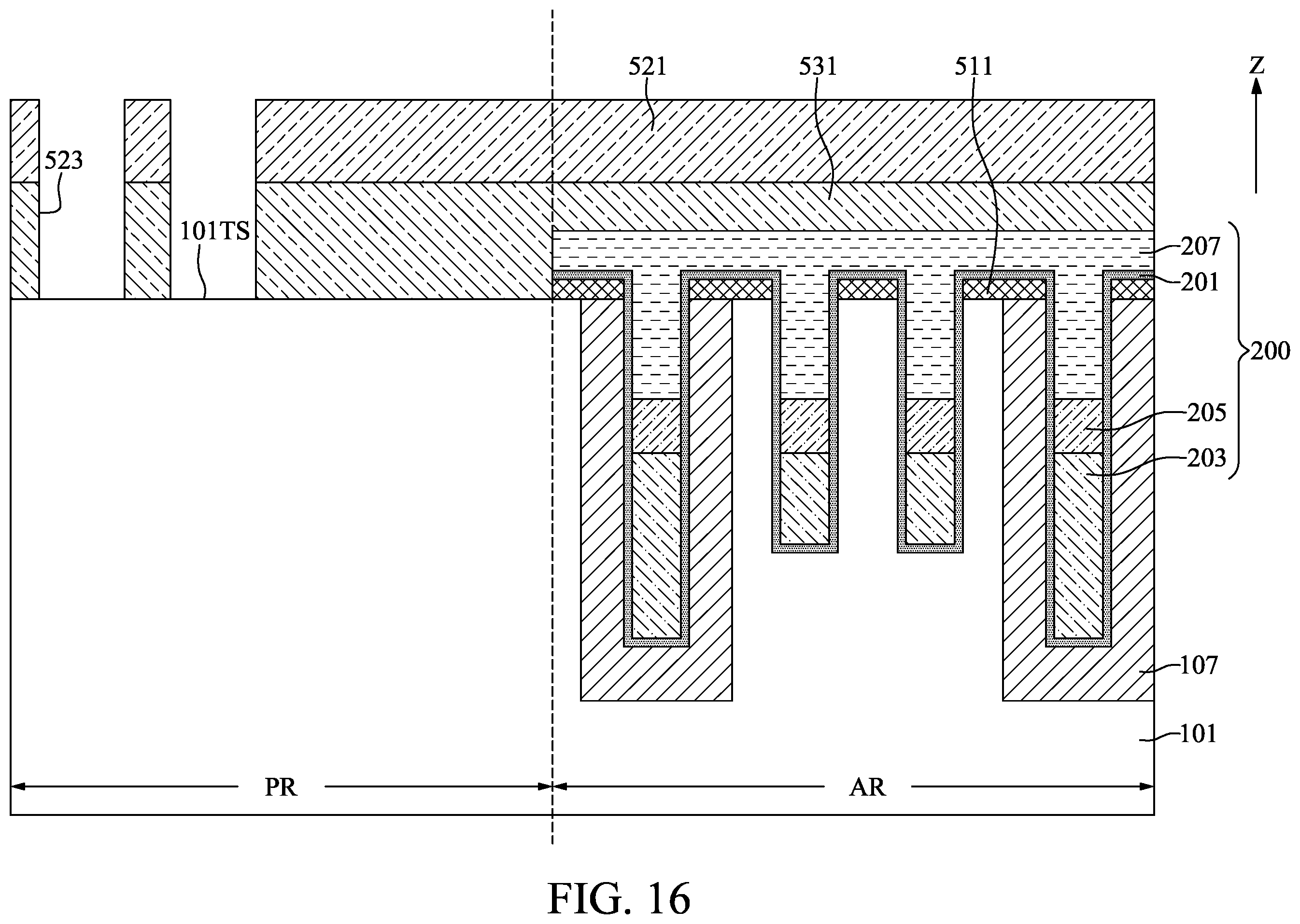 Patent US12581670 Figure 16 – Semiconductor device with programmable insulating layer and method for fabricating the same