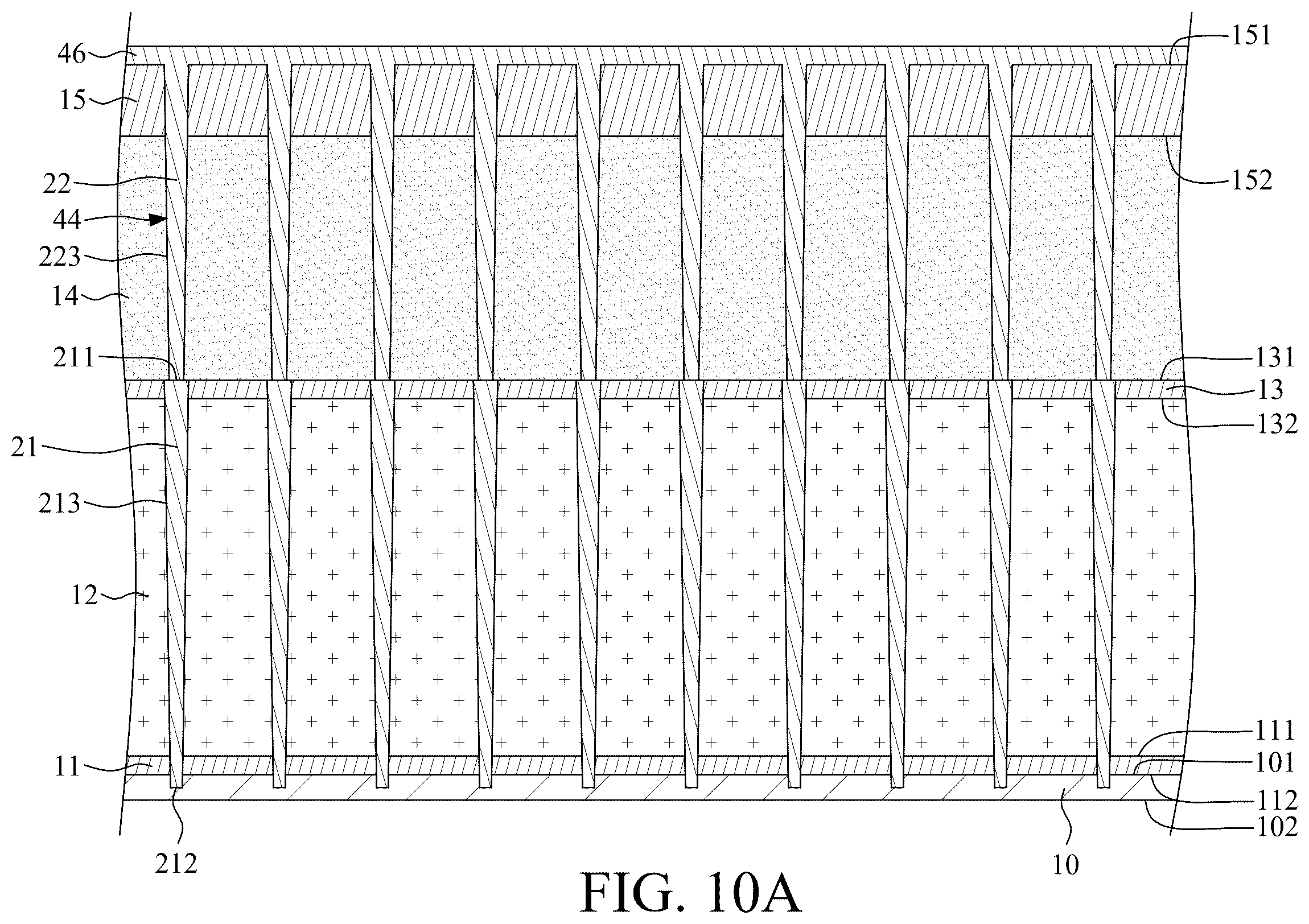 Patent US12581671 Figure 11 – Capacitor structure with two stacked conductive vias