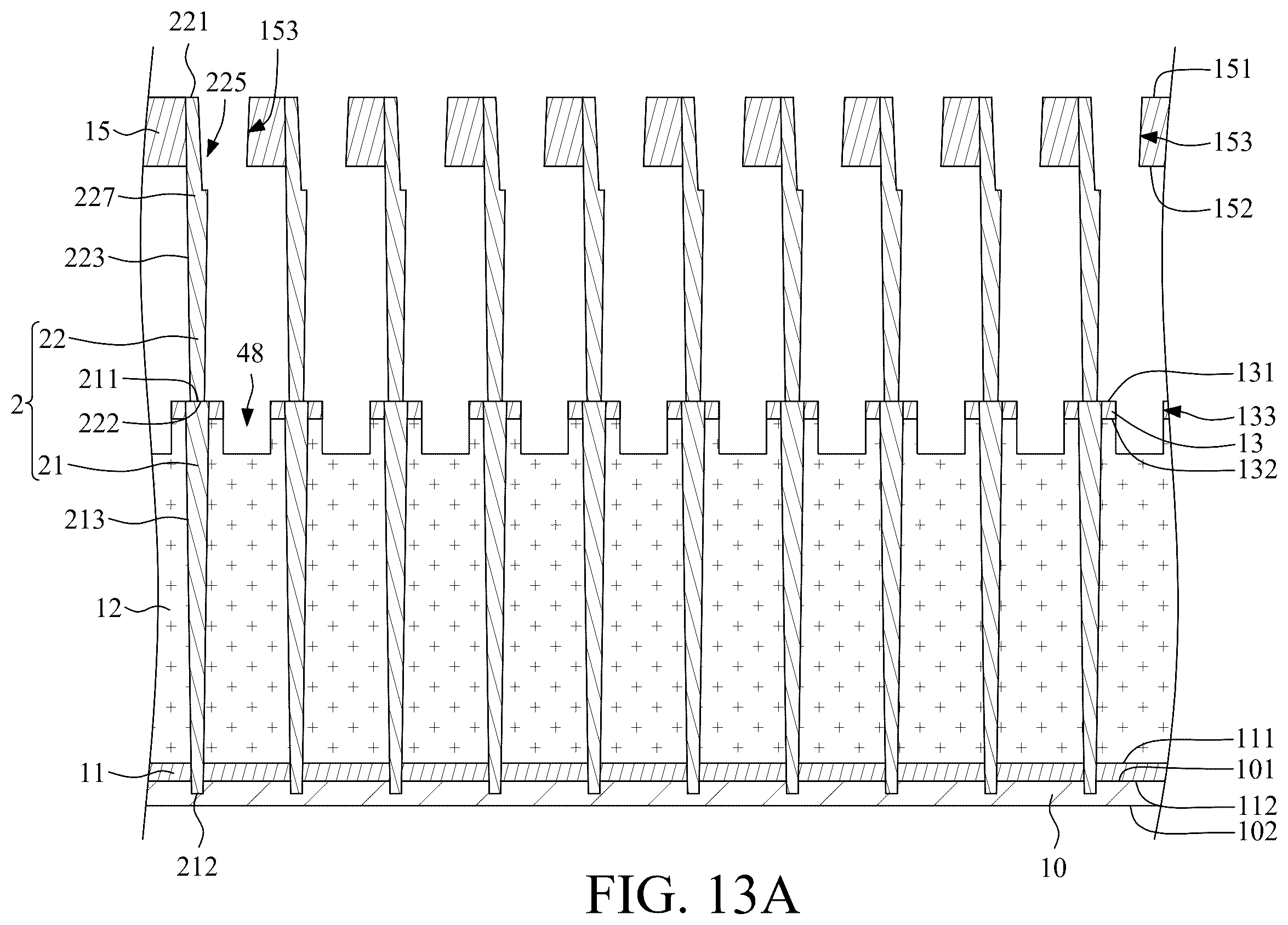 Patent US12581671 Figure 16 – Capacitor structure with two stacked conductive vias