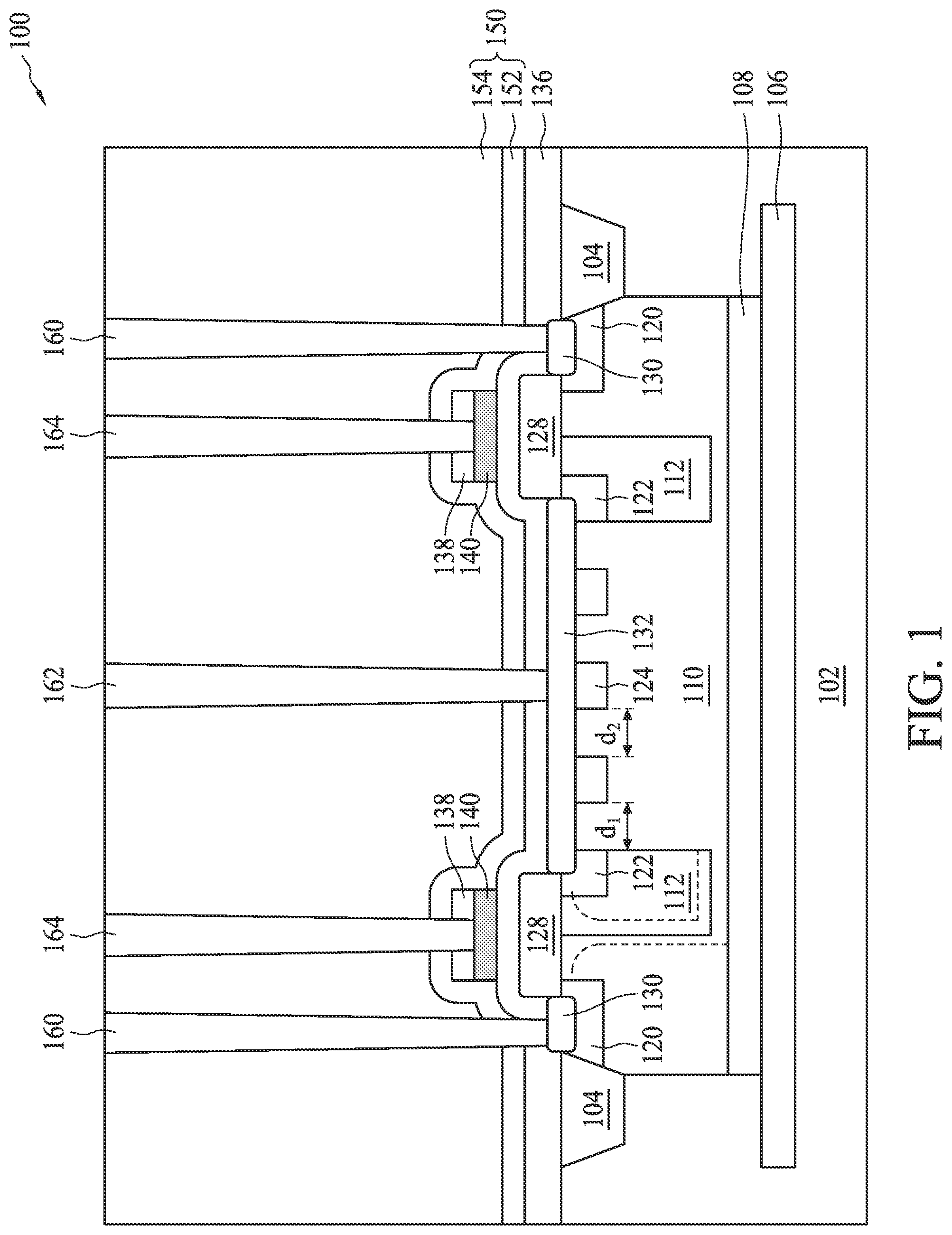 Patent US12581673 Figure 1 – Schottky diode and method for forming the same