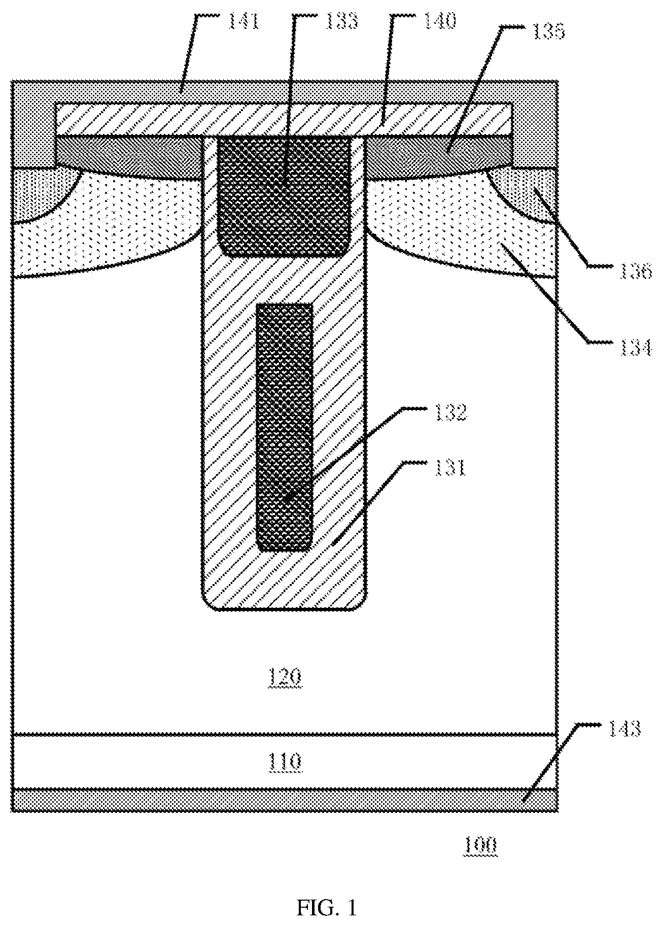 Patent US12581679 — Split-gate power MOS device and manufacturing method thereof — Figure 1