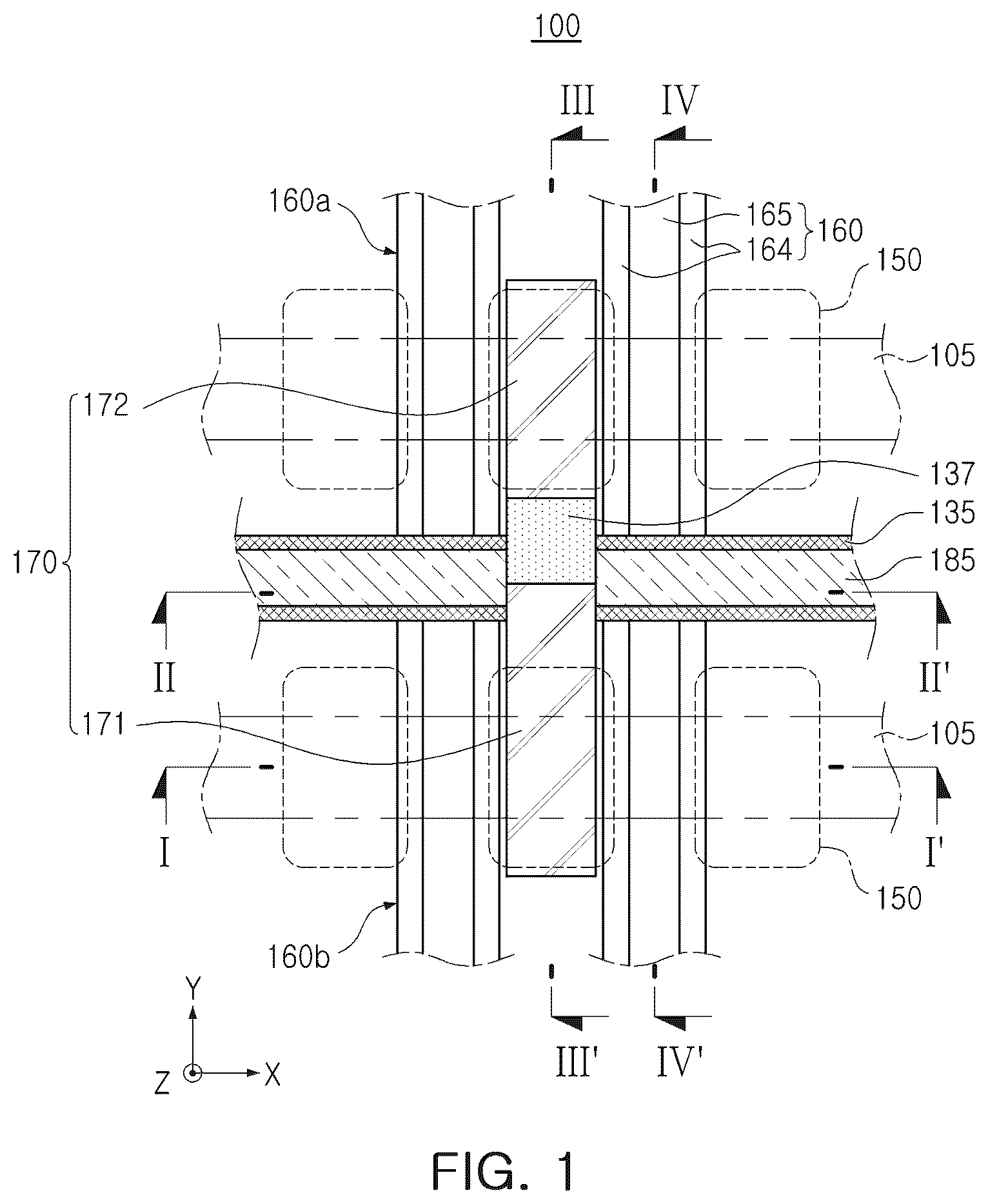 Patent US12581682 Figure 1 – Semiconductor device and method of manufacturing the same