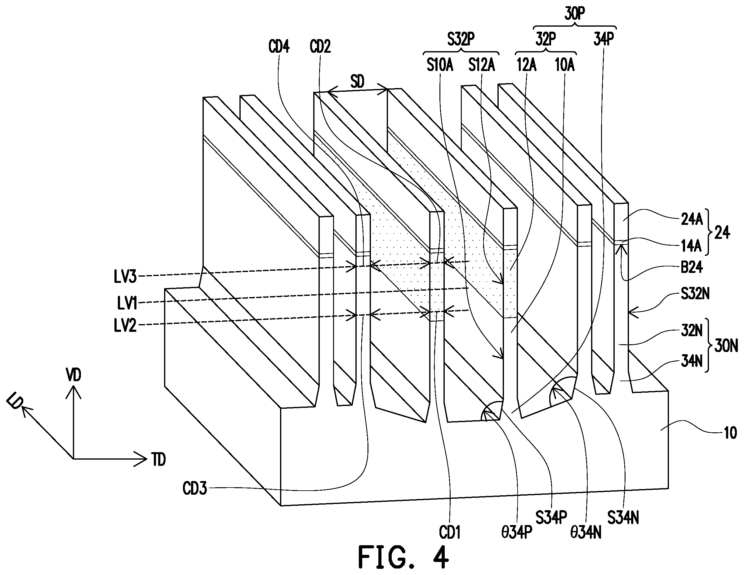 Patent US12581685 Figure 4 – Semiconductor device and method of fabricating a semiconductor device
