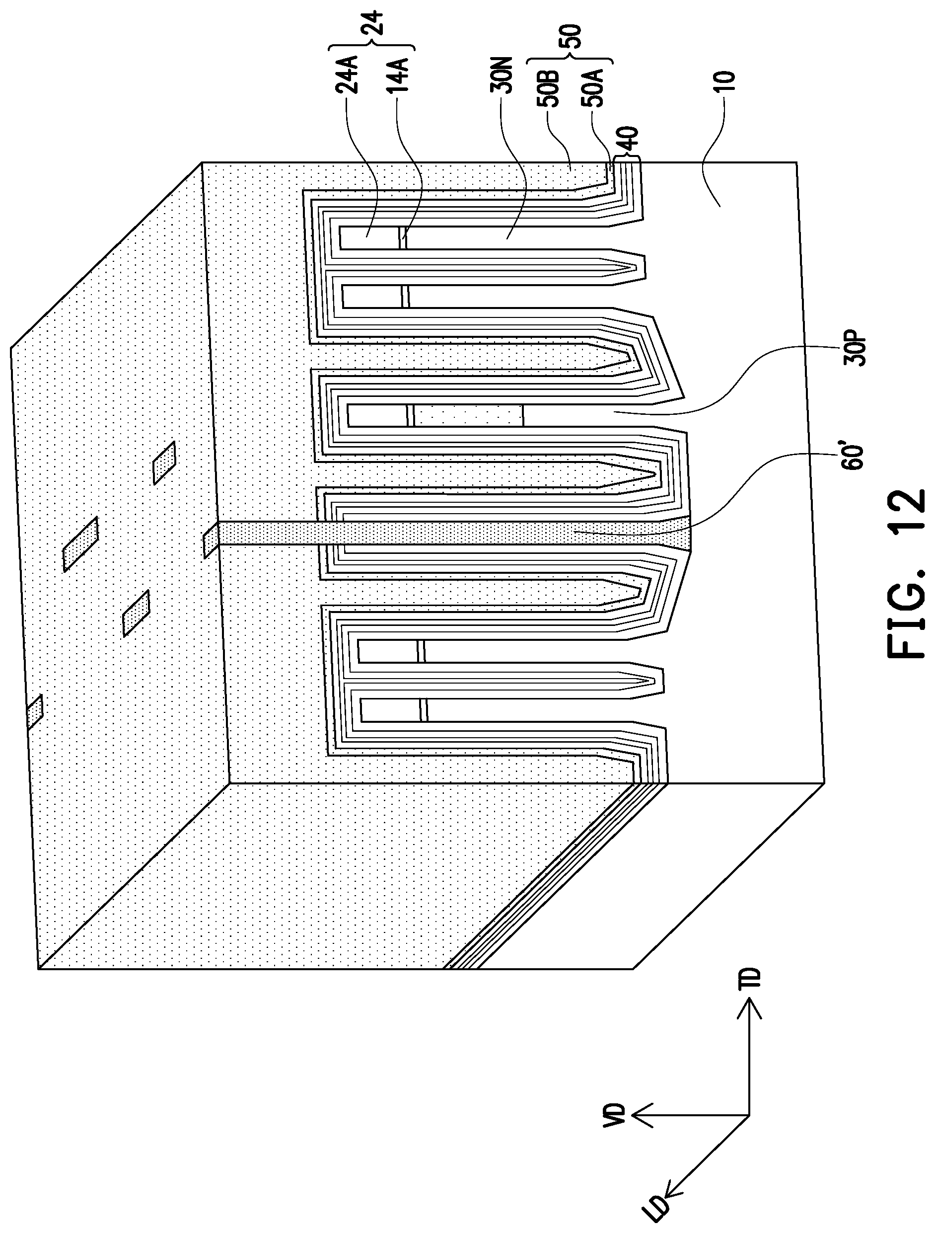 Patent US12581685 Figure 12 – Semiconductor device and method of fabricating a semiconductor device