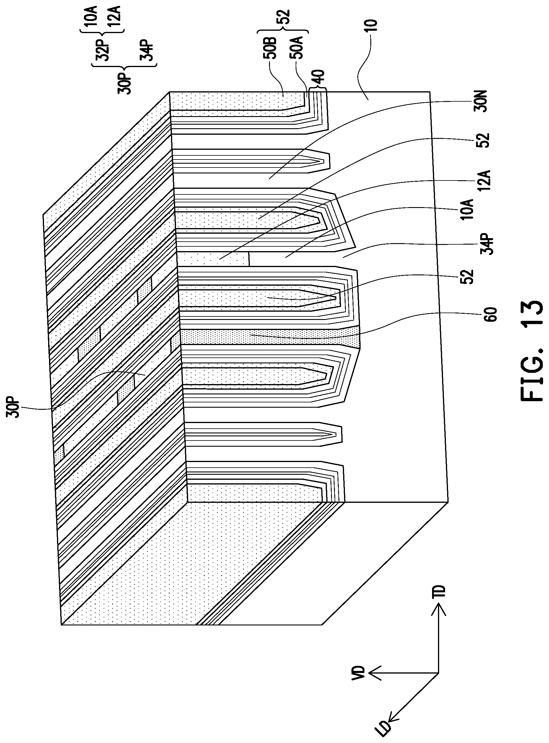 Patent US12581685 Figure 13 – Semiconductor device and method of fabricating a semiconductor device