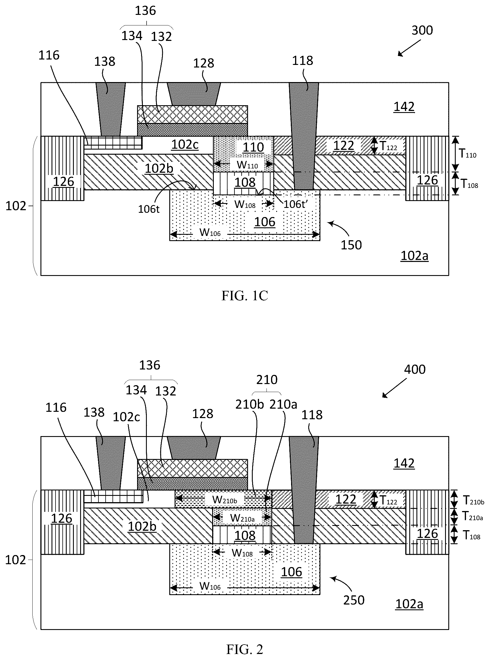 Patent US12581686 Figure 2 – Metal oxide semiconductor devices and integration methods