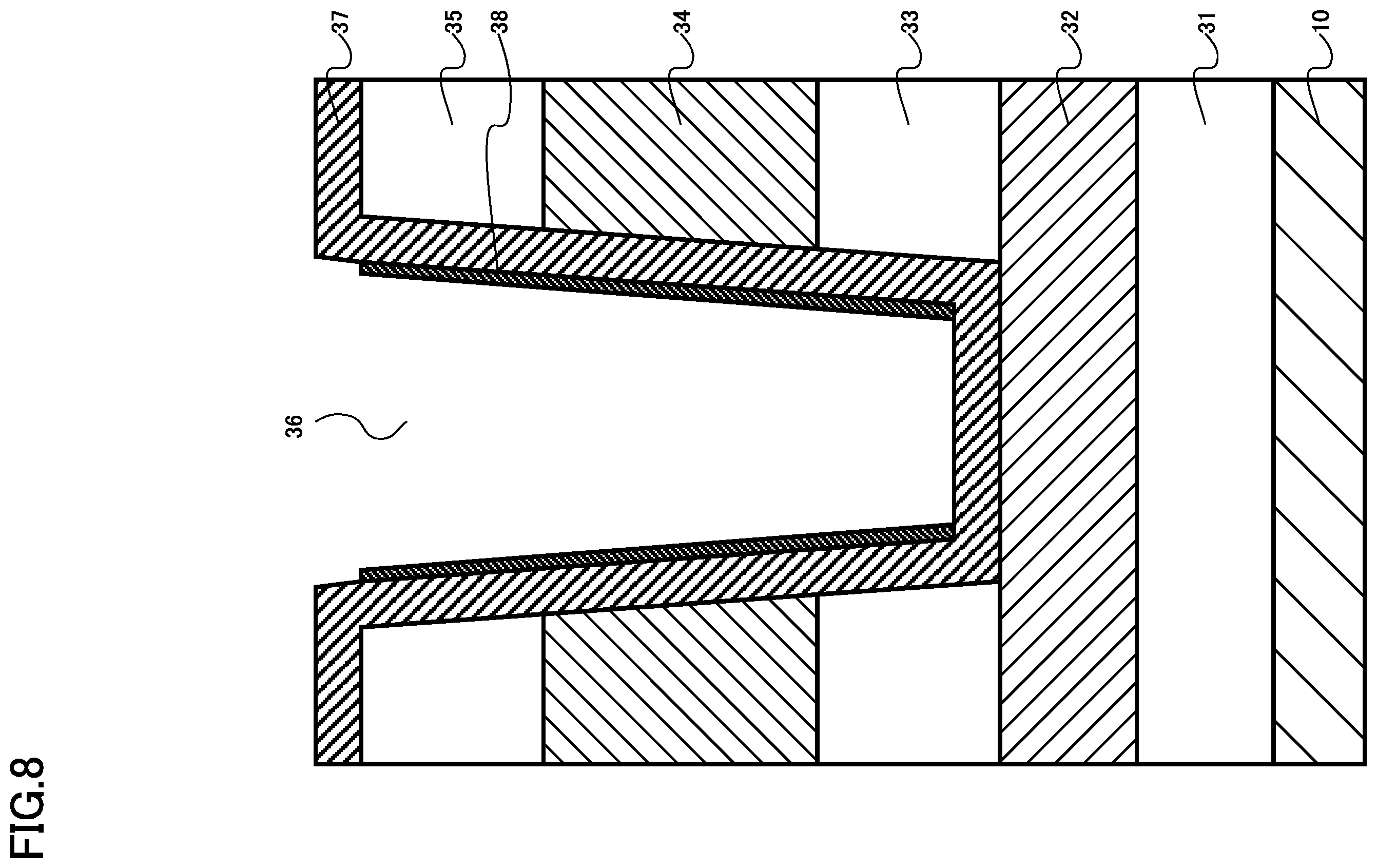 Patent US12581688 Figure 8 – Semiconductor device, semiconductor memory device, and semiconductor device manufacturing method