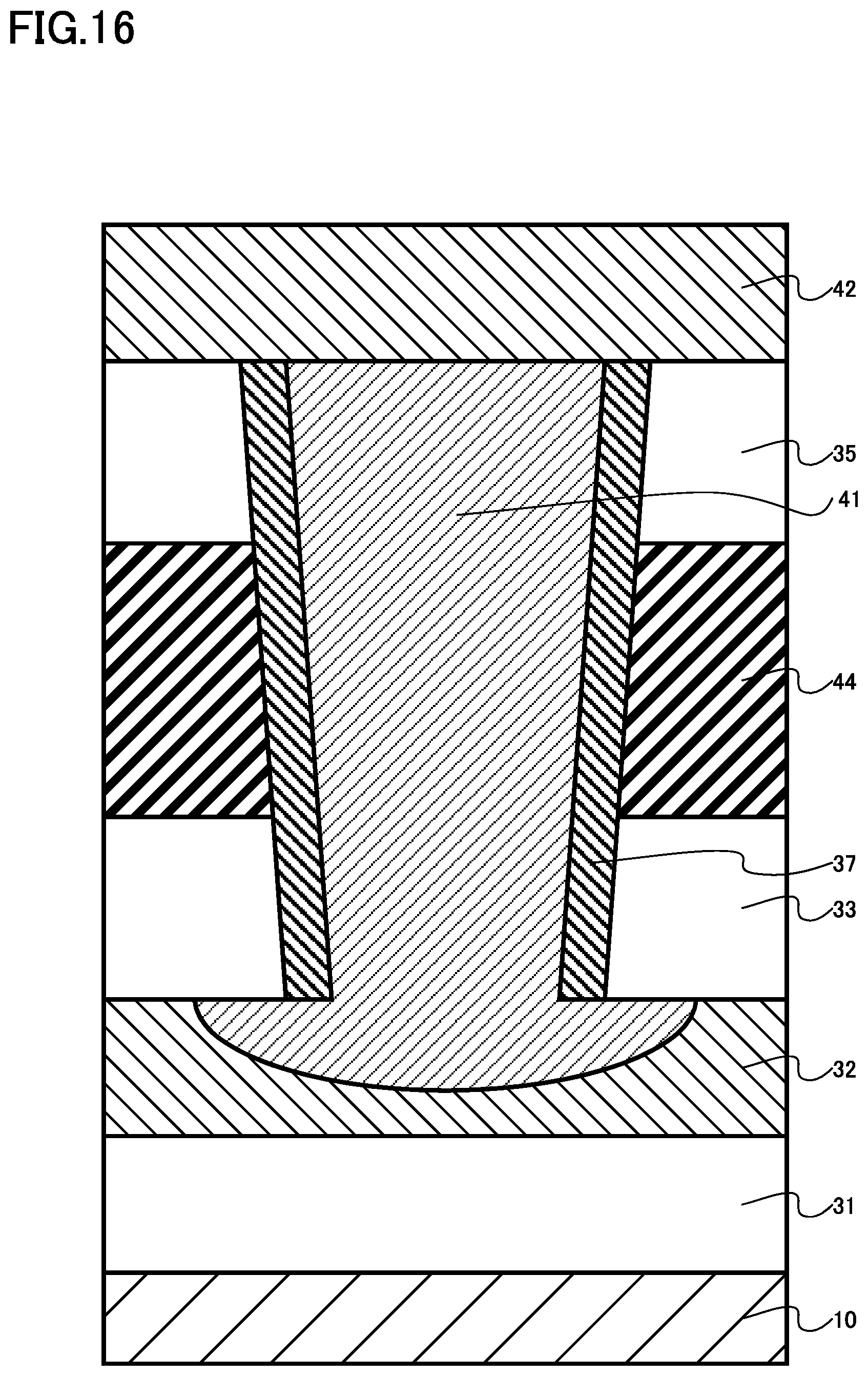 Patent US12581688 Figure 16 – Semiconductor device, semiconductor memory device, and semiconductor device manufacturing method