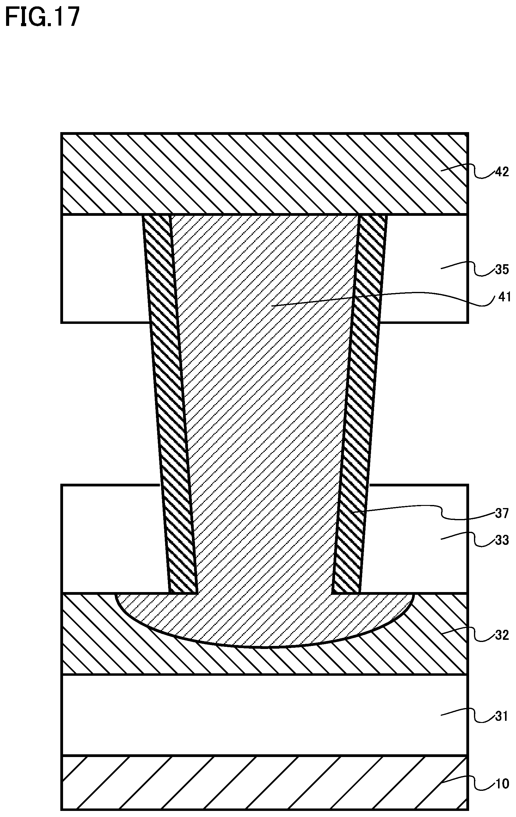 Patent US12581688 Figure 17 – Semiconductor device, semiconductor memory device, and semiconductor device manufacturing method