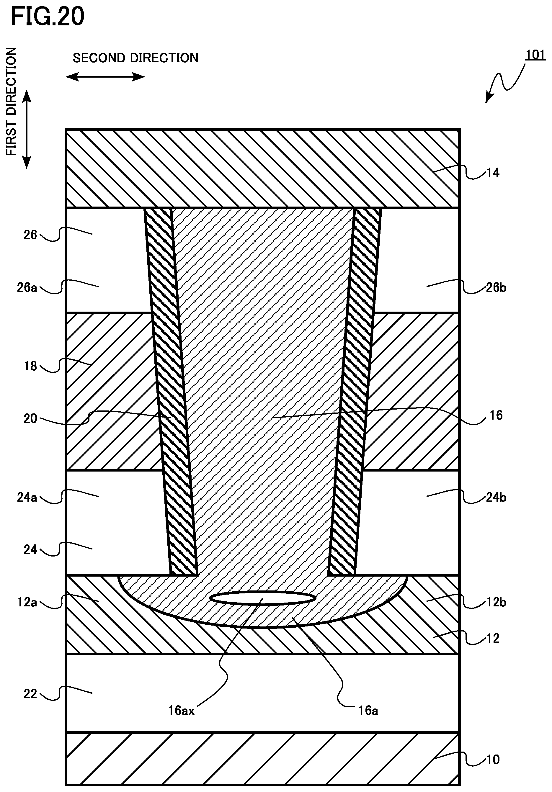 Patent US12581688 Figure 20 – Semiconductor device, semiconductor memory device, and semiconductor device manufacturing method