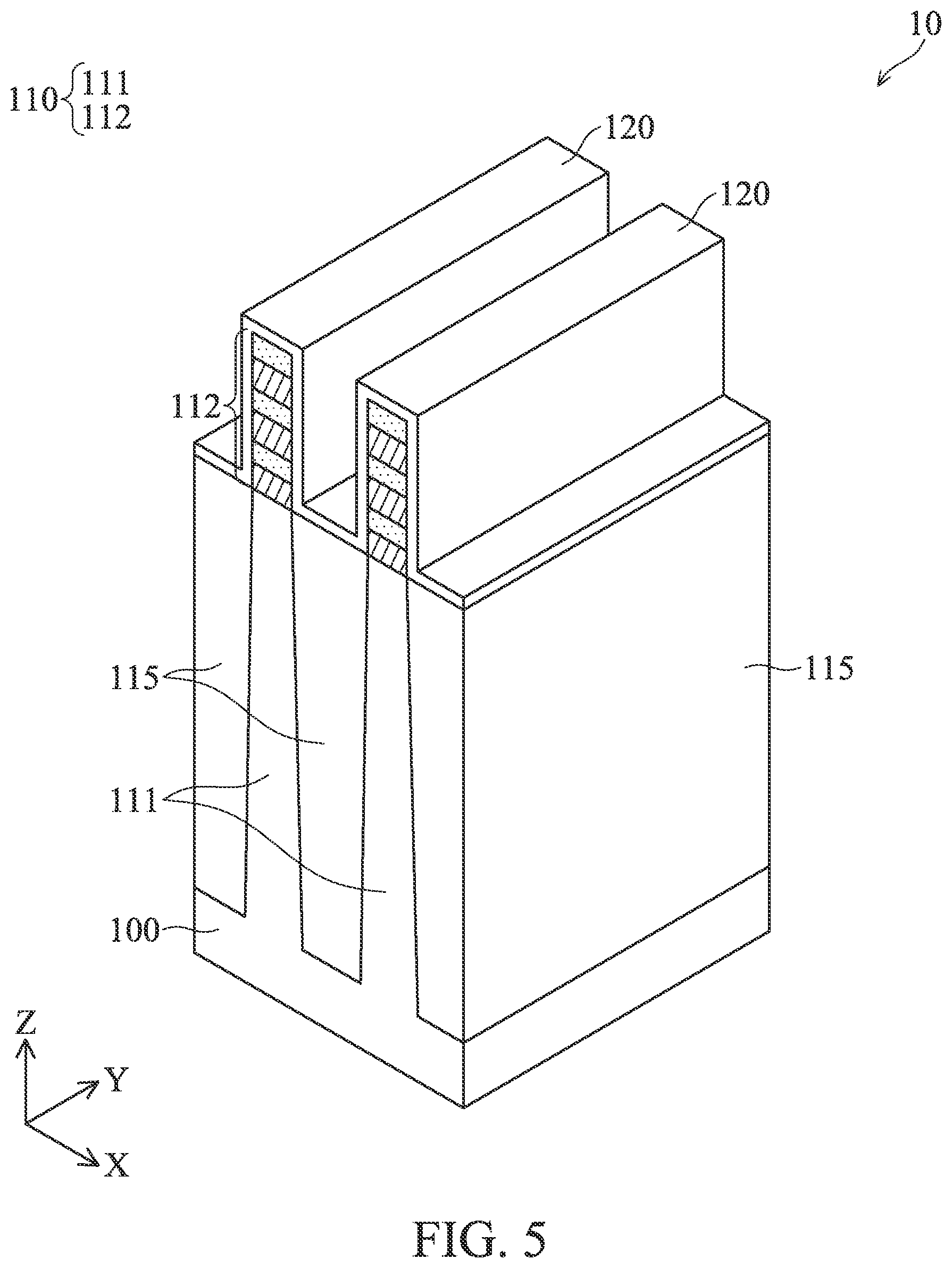 Patent US12581689 Figure 5 – Multi-gate semiconductor device and fabrication method thereof