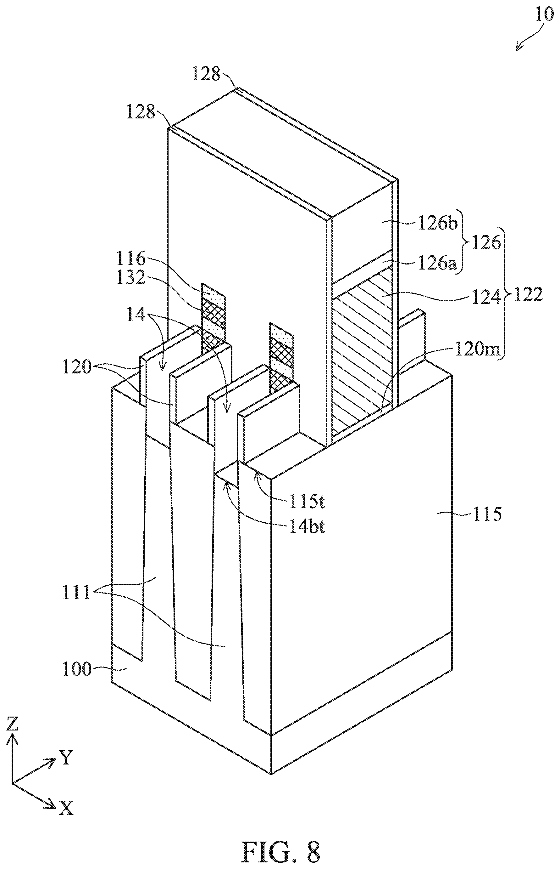 Patent US12581689 Figure 8 – Multi-gate semiconductor device and fabrication method thereof