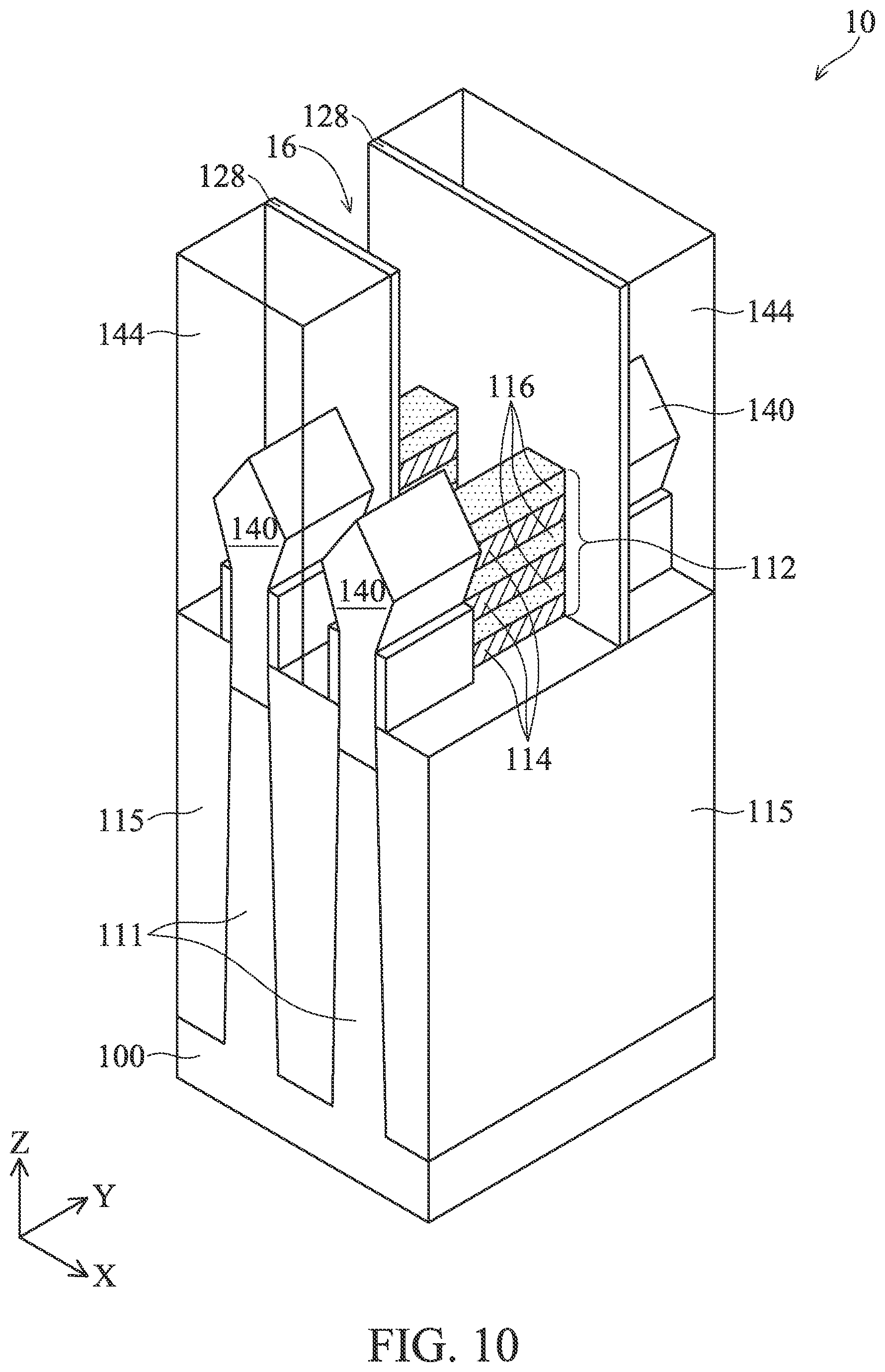 Patent US12581689 Figure 10 – Multi-gate semiconductor device and fabrication method thereof