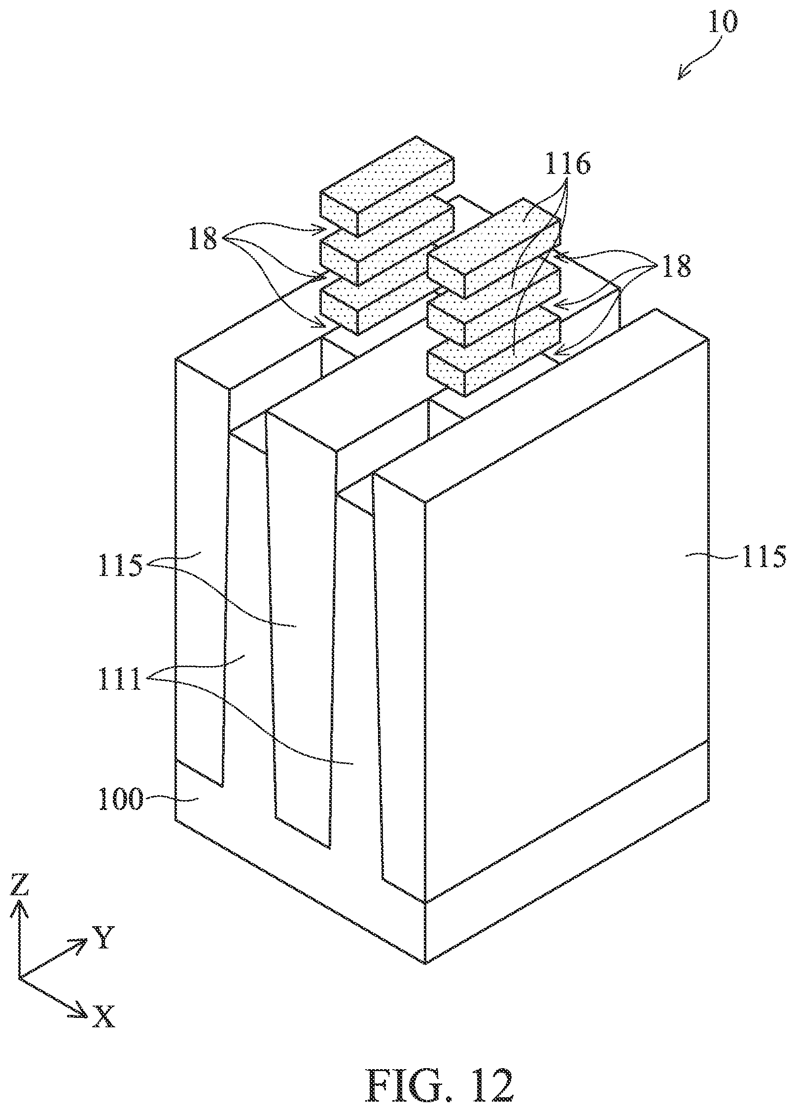 Patent US12581689 Figure 12 – Multi-gate semiconductor device and fabrication method thereof