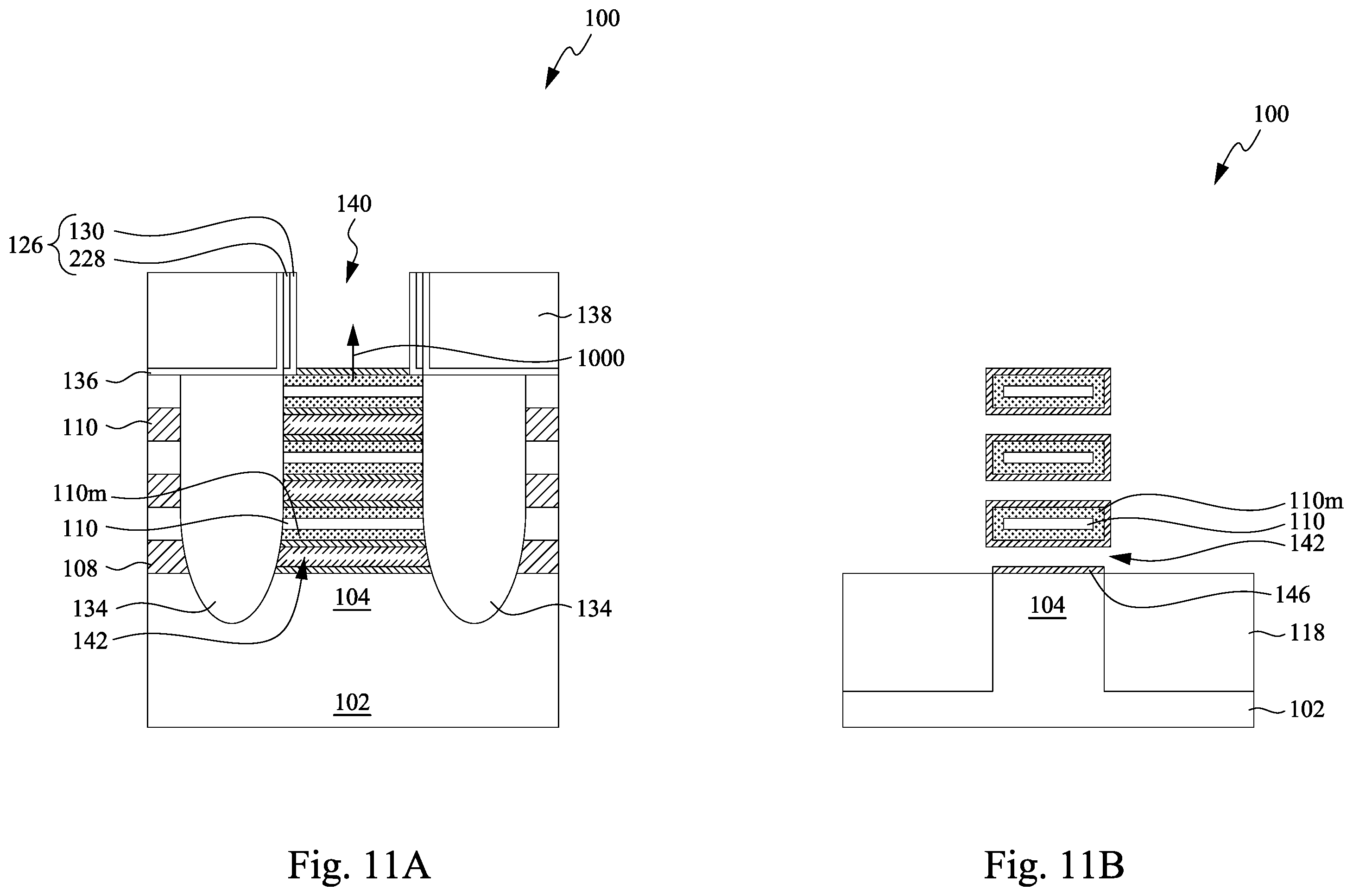 Patent US12581690 Figure 11 – Method of forming semiconductor device with implanted nanosheets