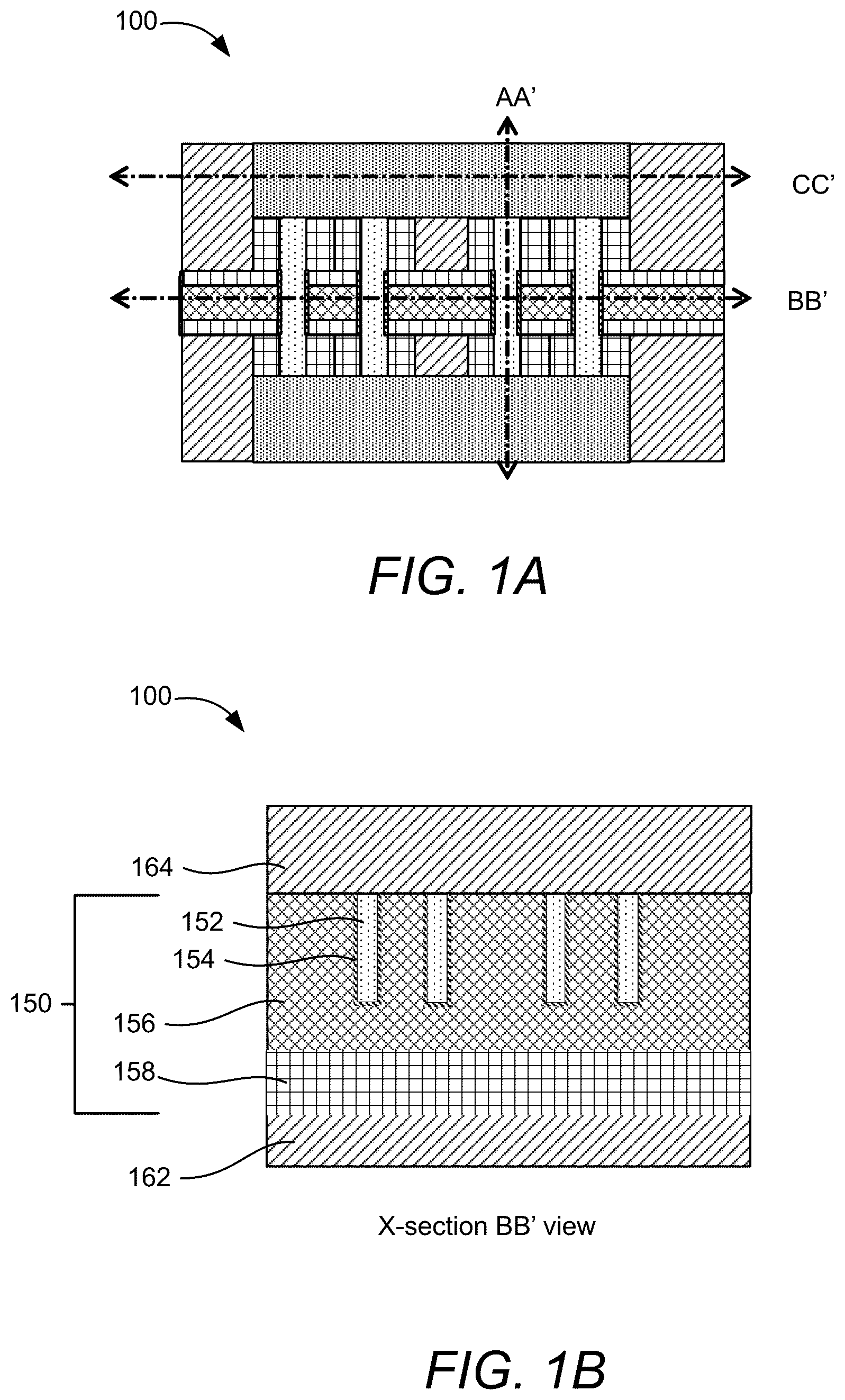 Patent US12581692 Figure 1 – Transistor devices with double-side contacts