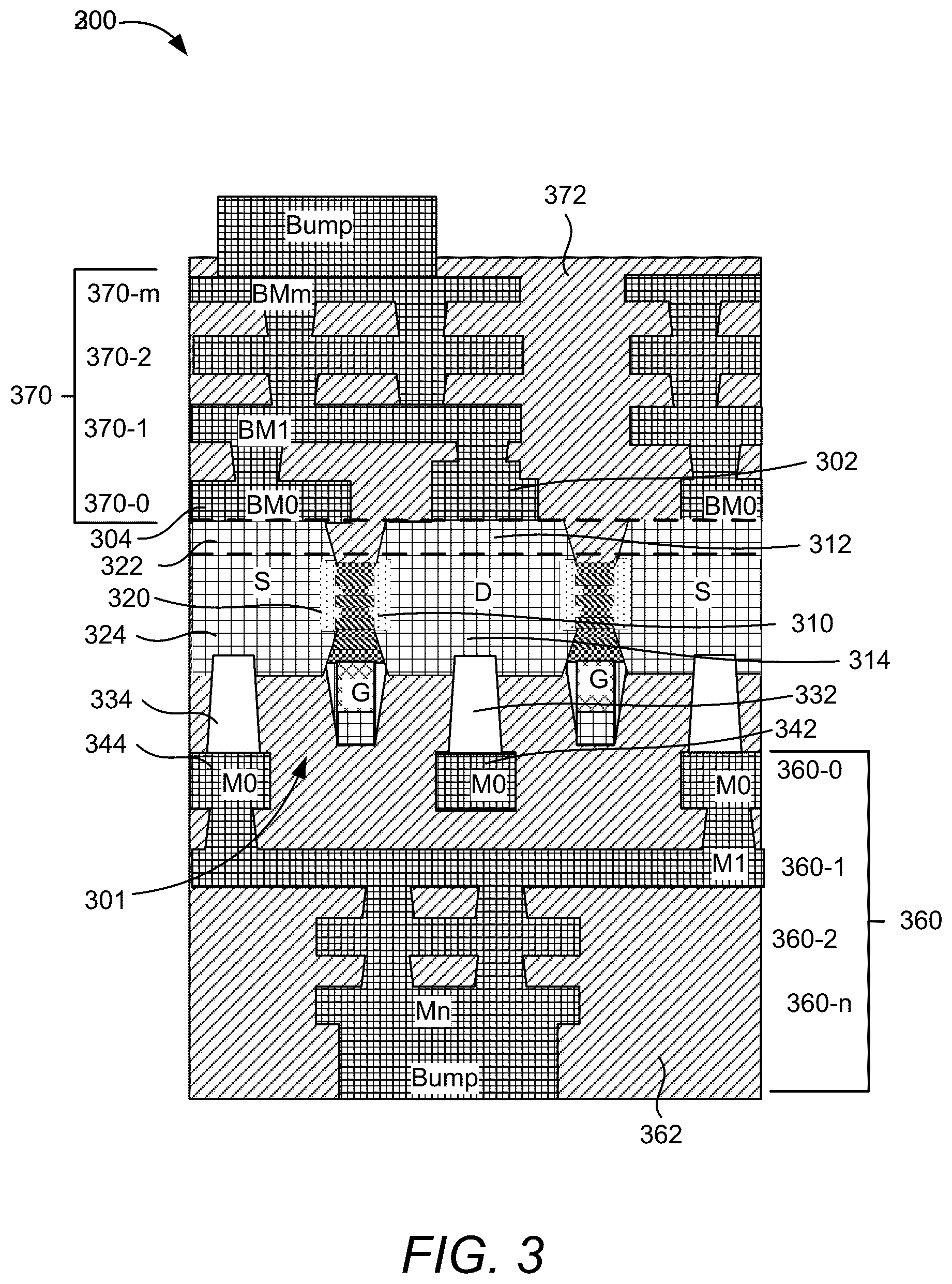Patent US12581692 Figure 5 – Transistor devices with double-side contacts