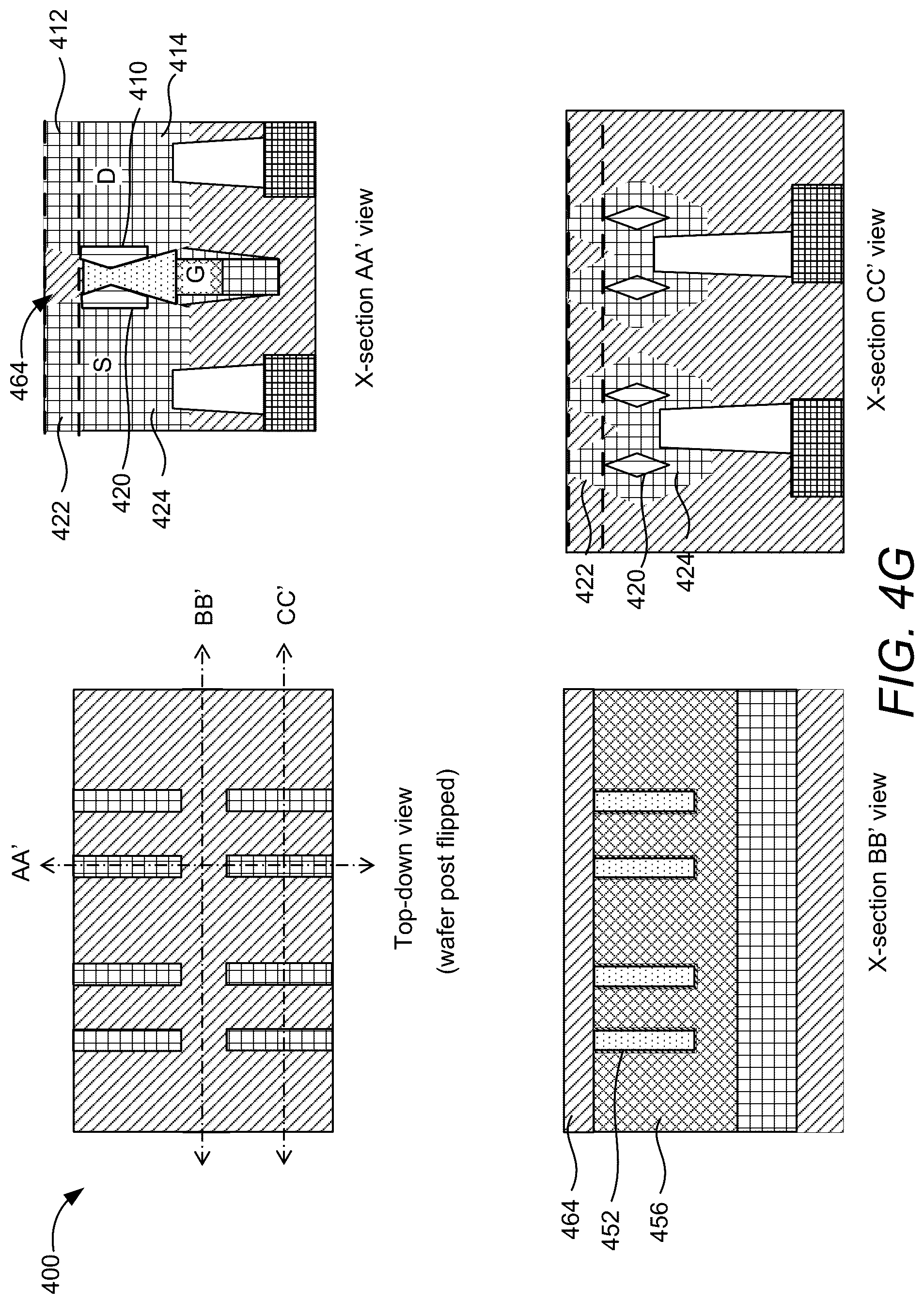 Patent US12581692 Figure 12 – Transistor devices with double-side contacts