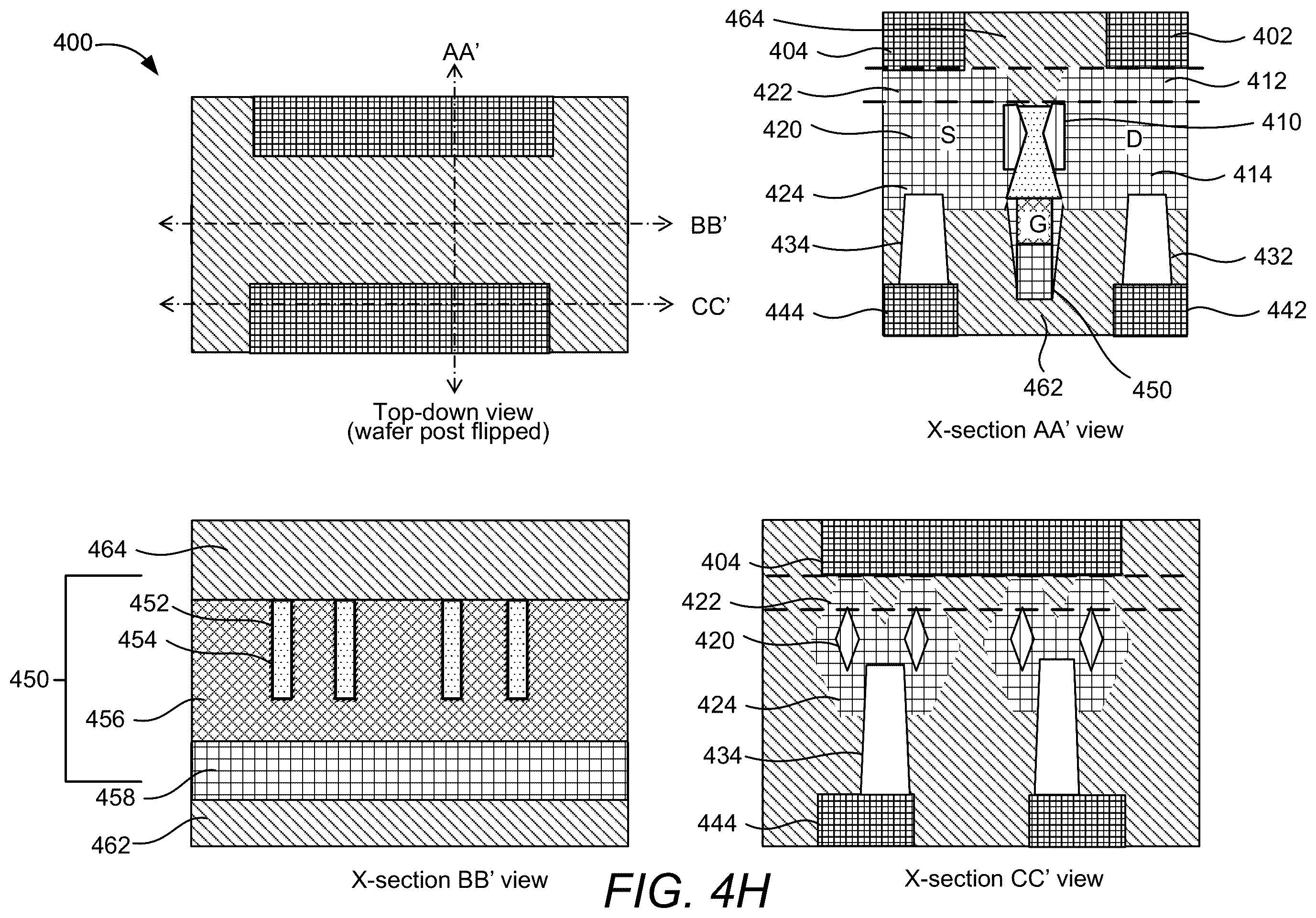 Patent US12581692 Figure 13 – Transistor devices with double-side contacts