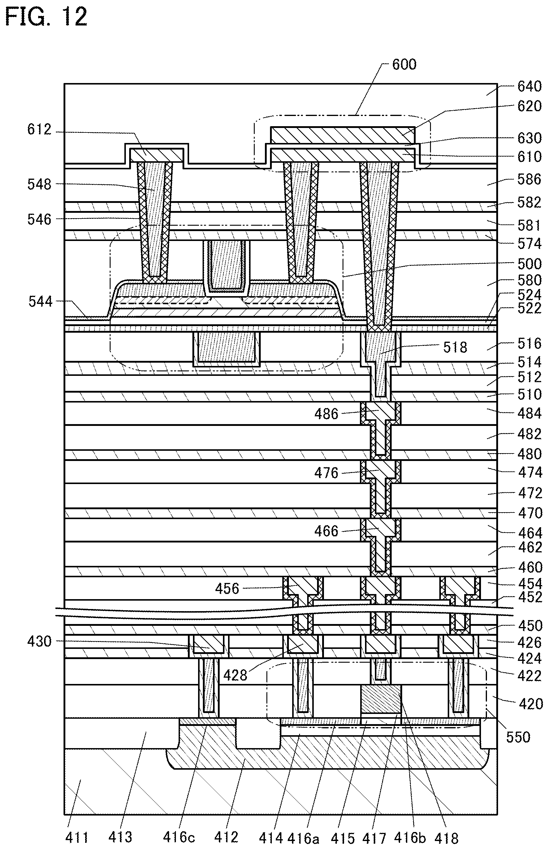 Patent US12581693 Figure 12 – Semiconductor device