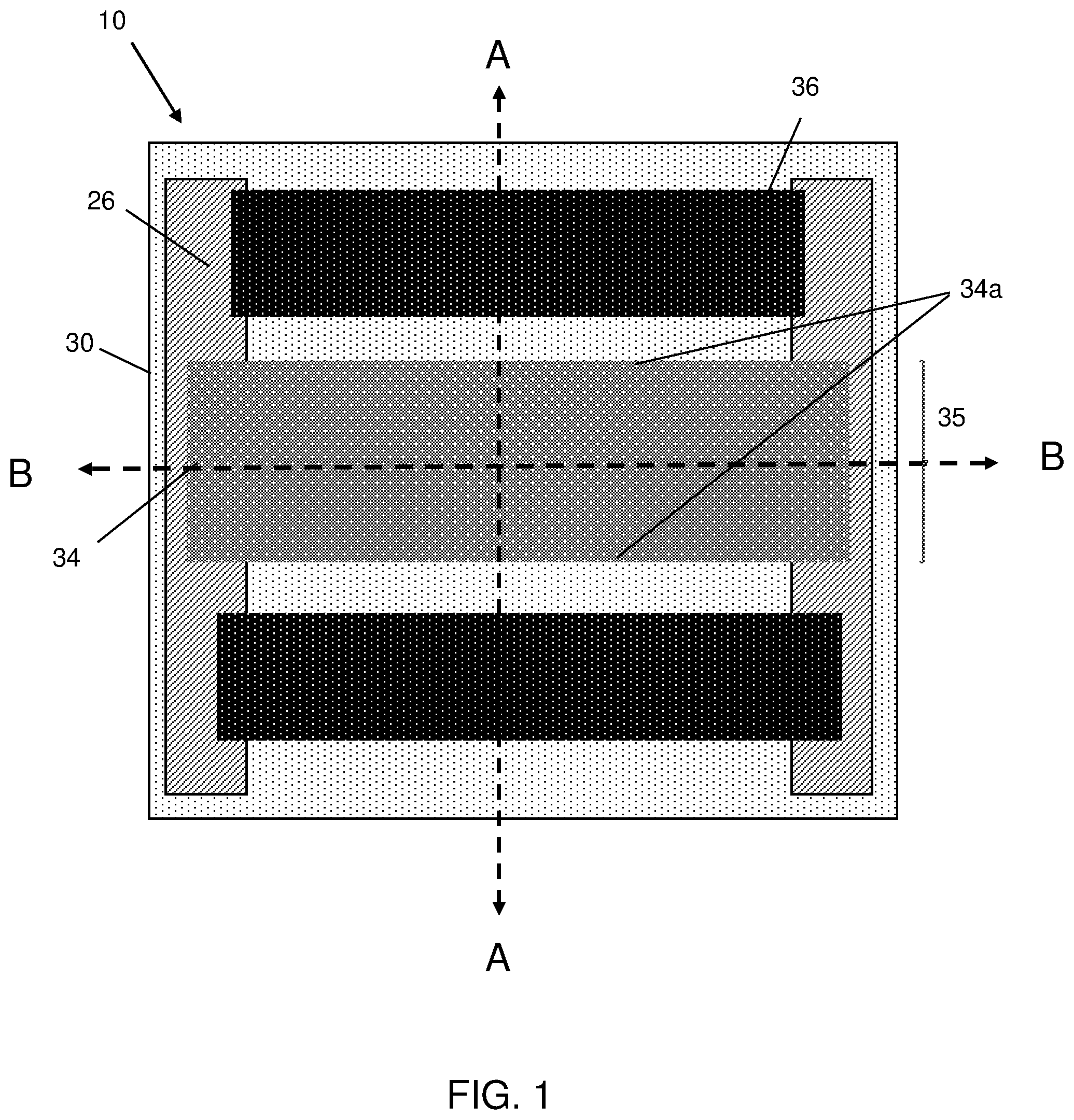 Patent US12581701 Figure 1 – Device with dual isolation structure