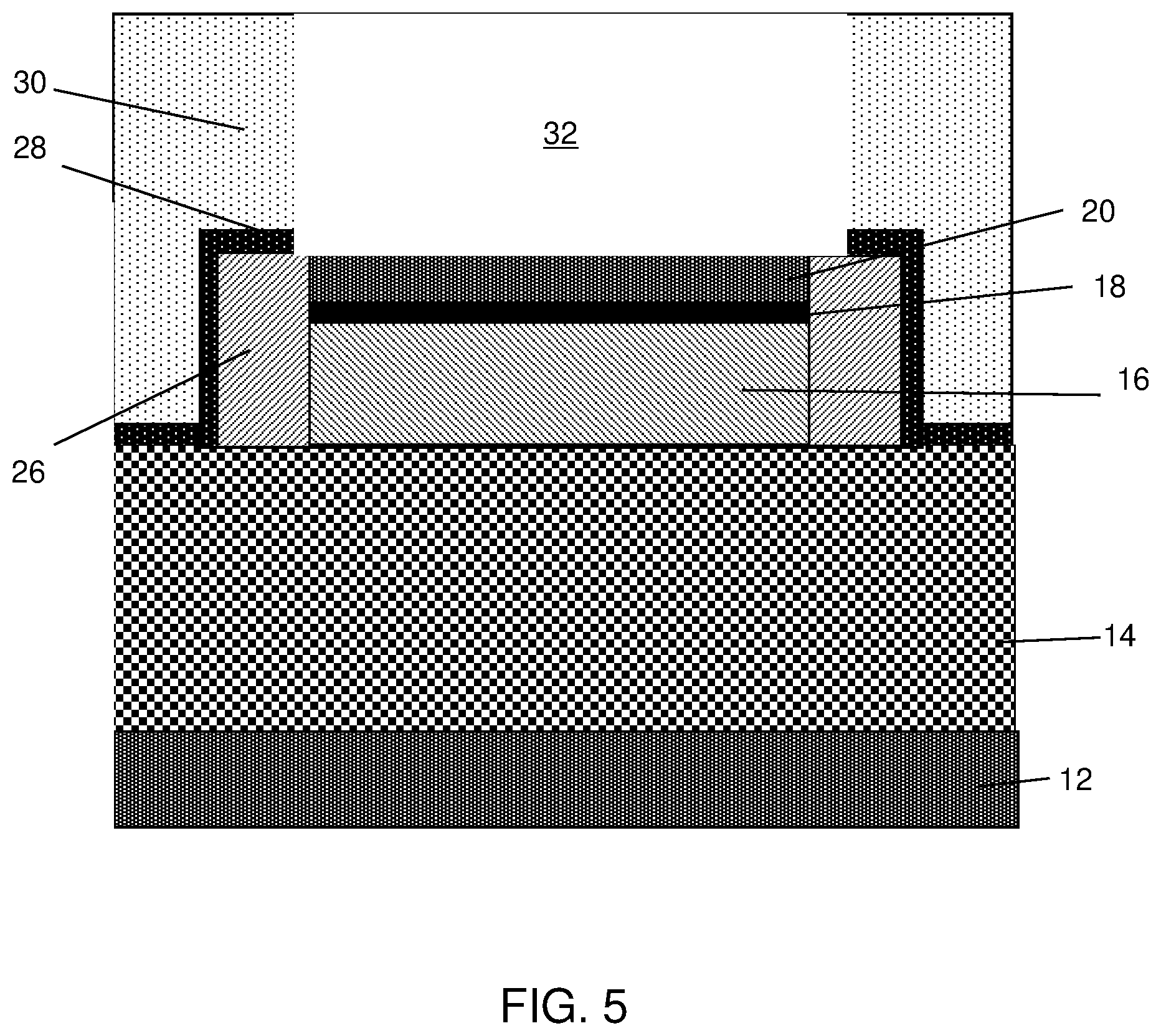 Patent US12581701 Figure 5 – Device with dual isolation structure