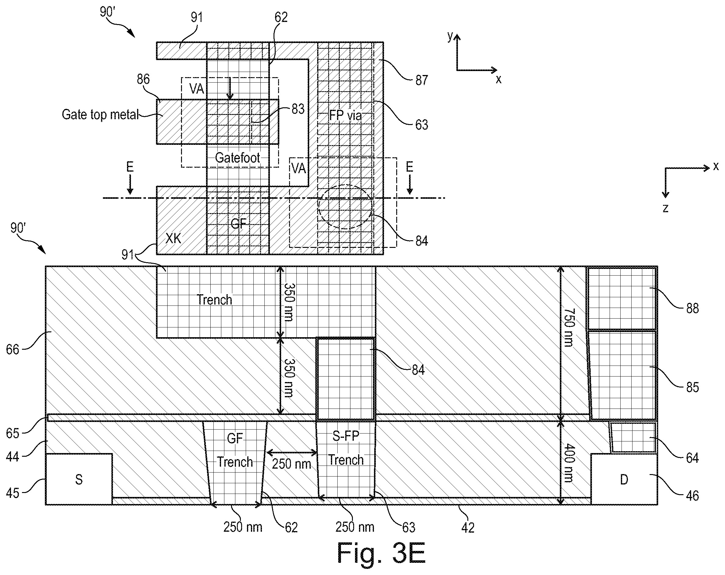 Patent US12581712 Figure 10 – Group III nitride-based transistor device having a conductive redistribution structure