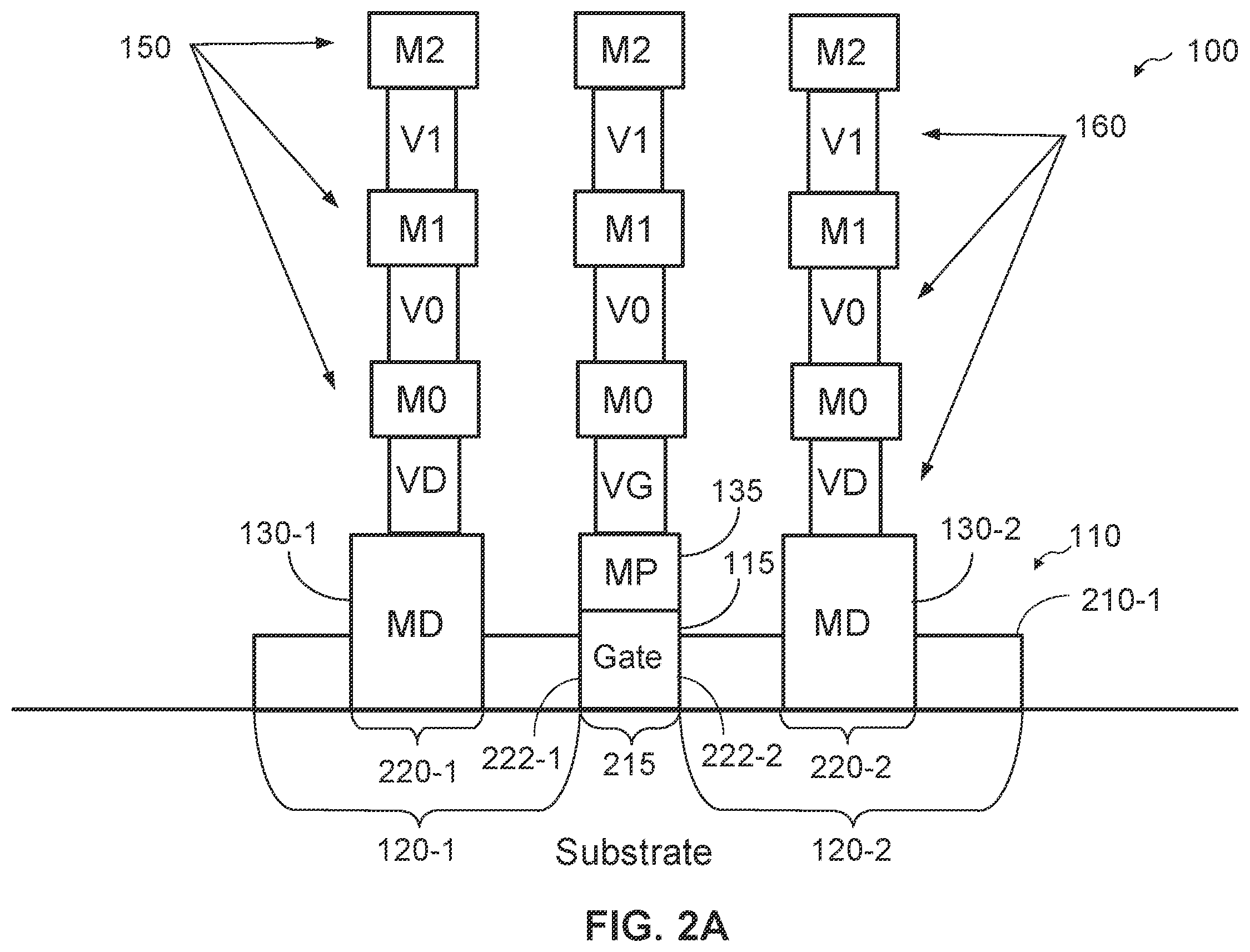 Patent US12581713 Figure 2 – Via alternate net spacing