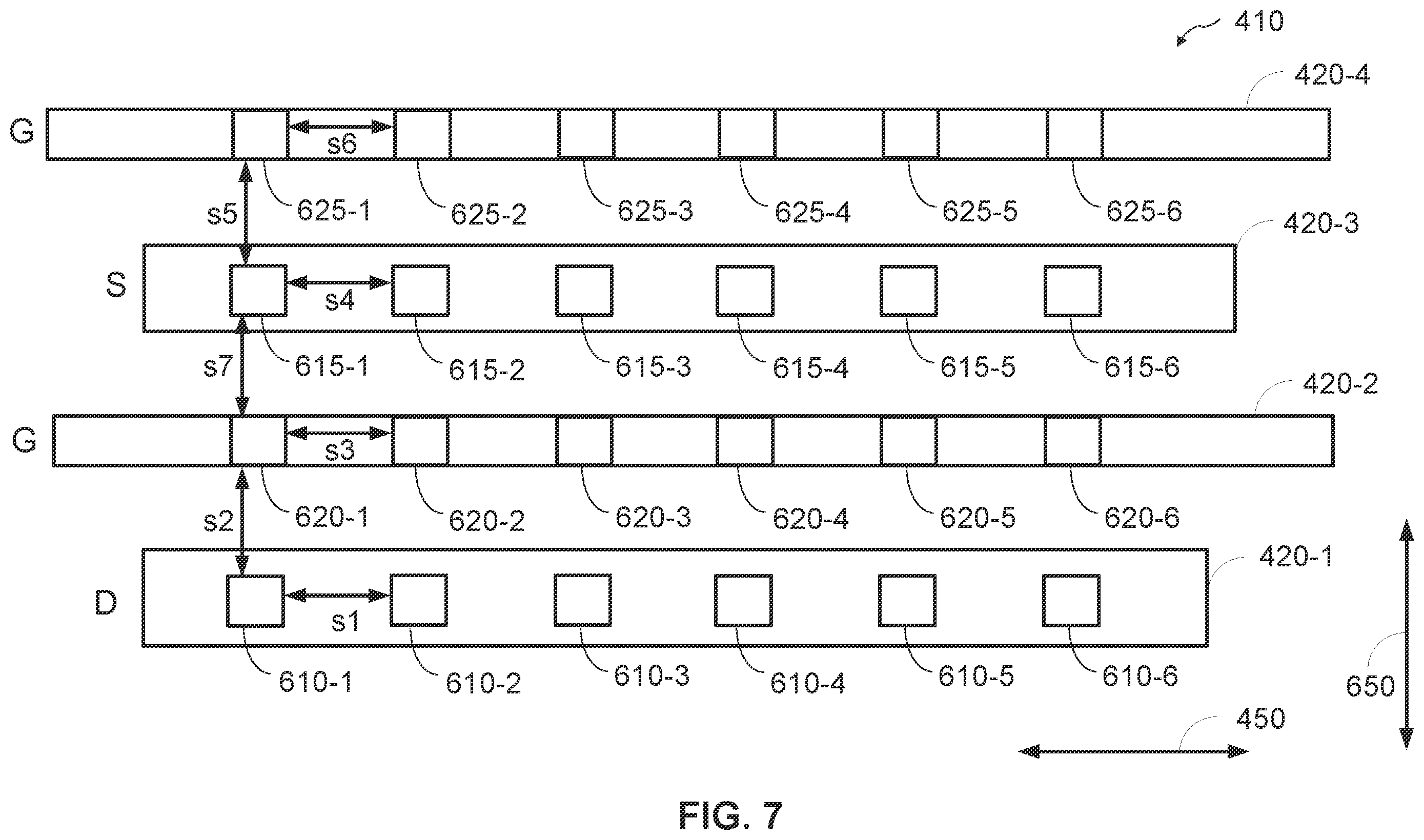 Patent US12581713 Figure 8 – Via alternate net spacing